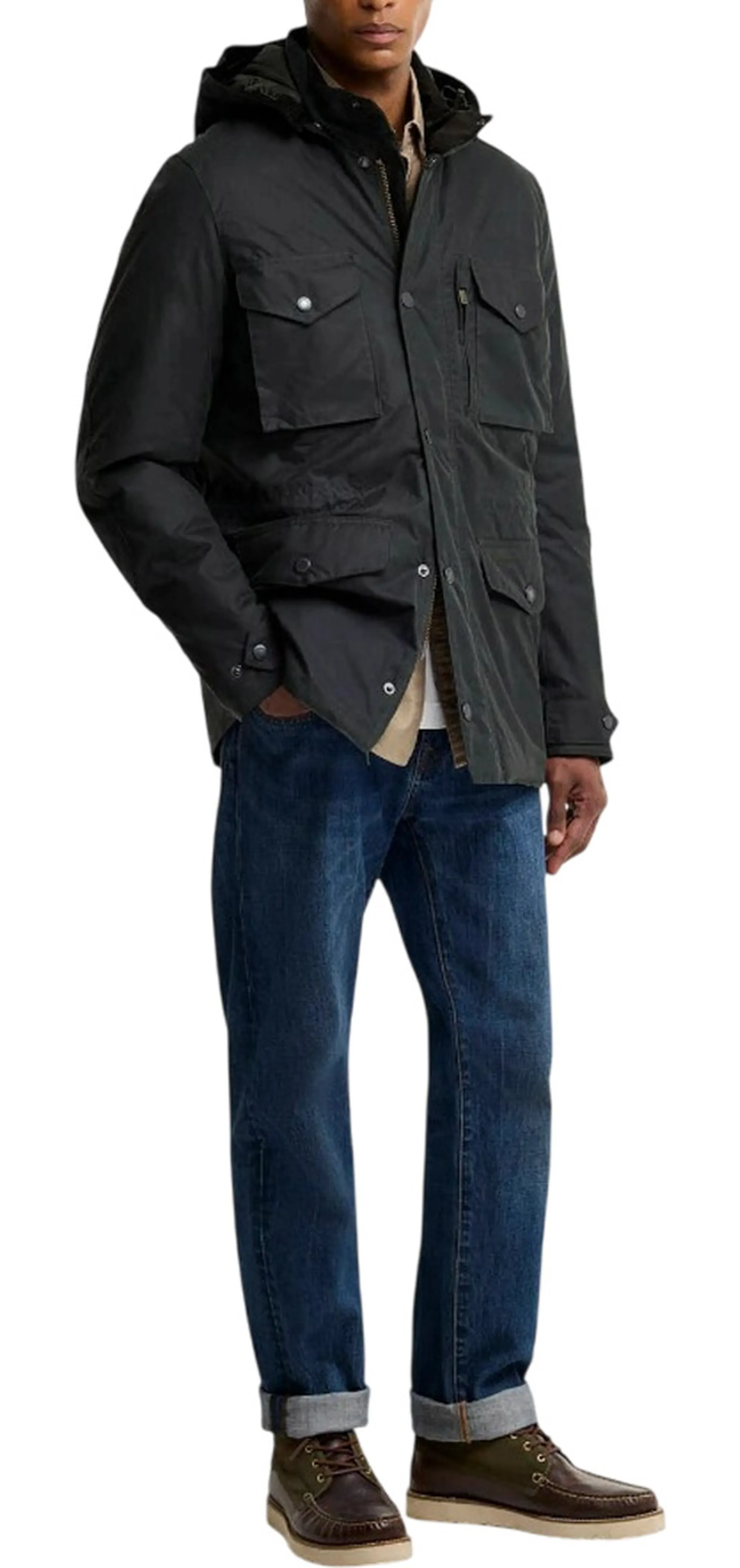 Barbour B'Sapper Jacket' Sage Mwx2203 195967