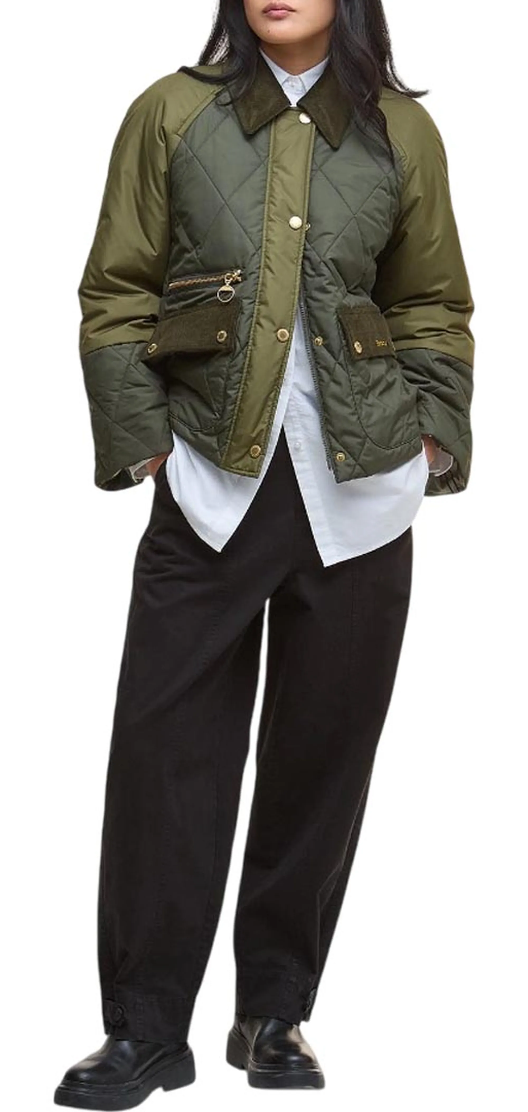 Barbour B'Martha Quilted Jacket' Olive Lqu1840 160371