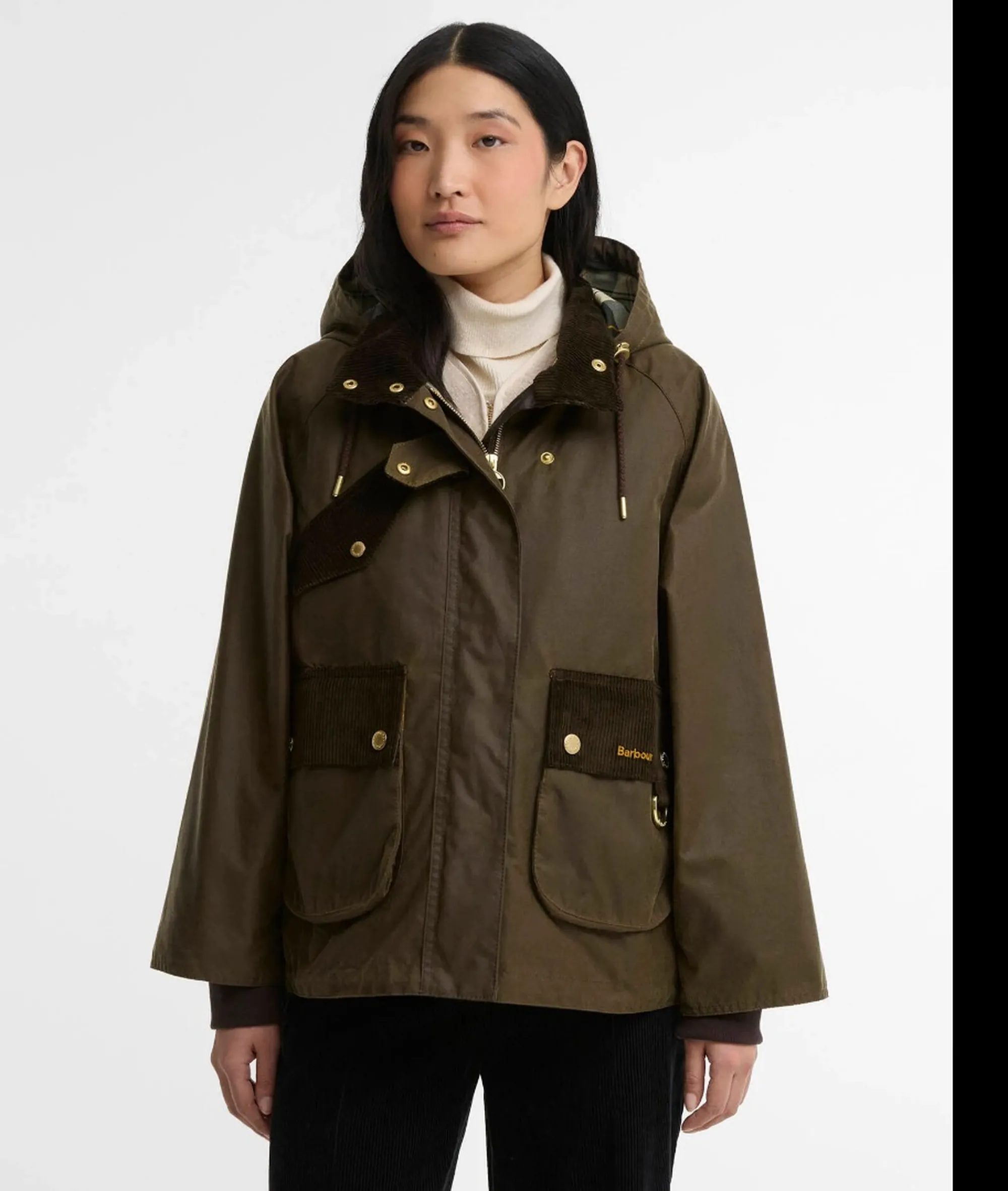 Barbour B'Willowmere Waxed Jacket' Beech Lwx1569 187259
