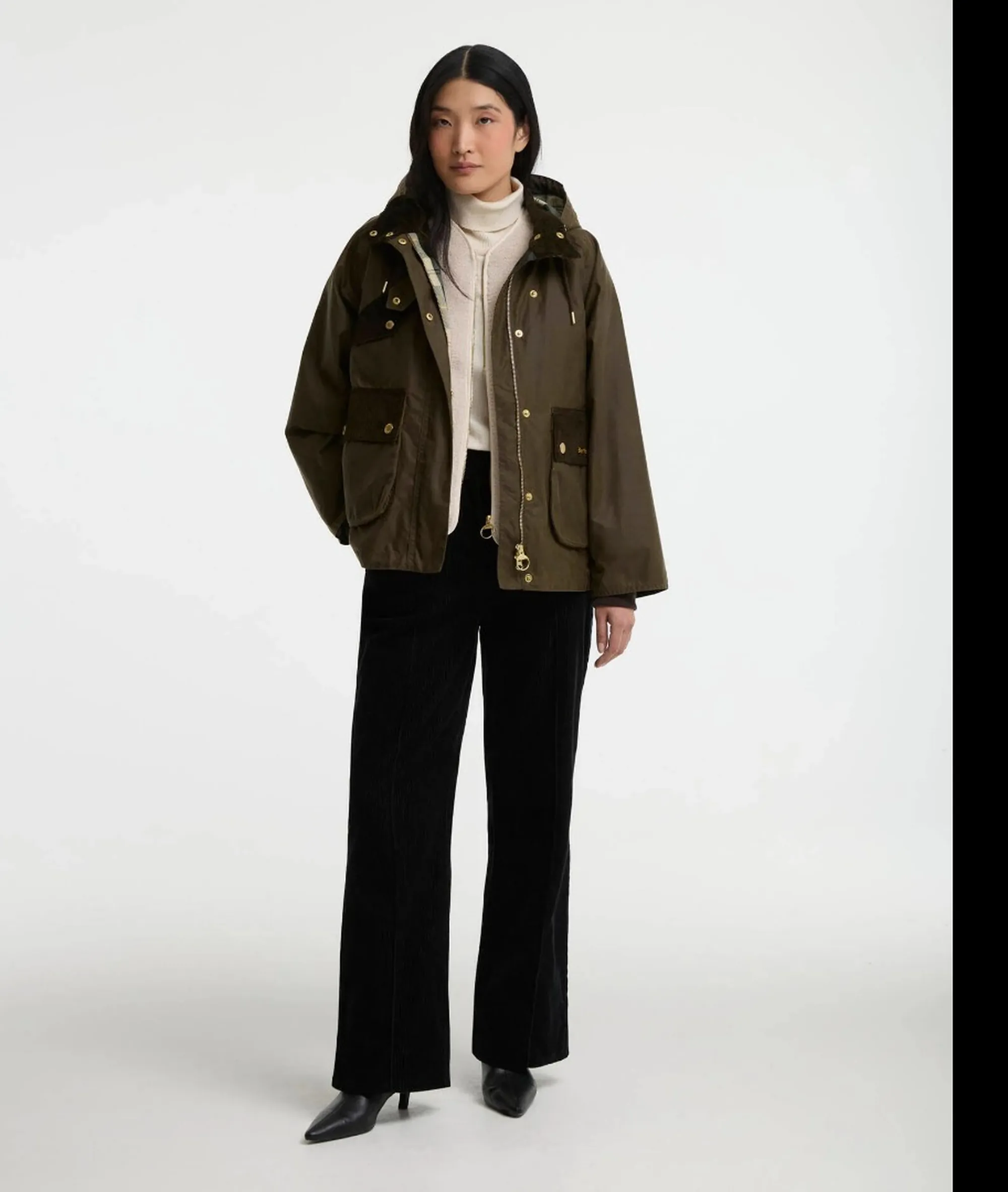 Barbour B'Willowmere Waxed Jacket' Beech Lwx1569 187260