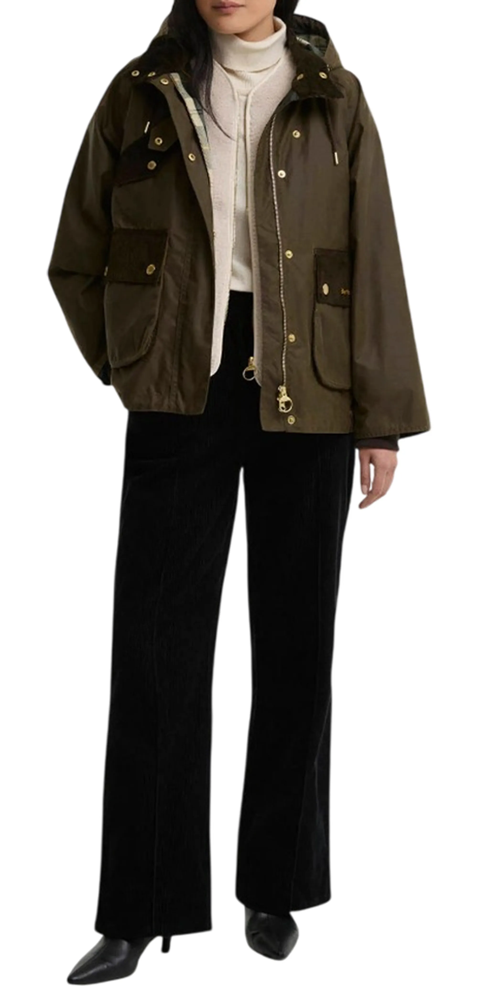 Barbour B'Willowmere Waxed Jacket' Beech Lwx1569 187581