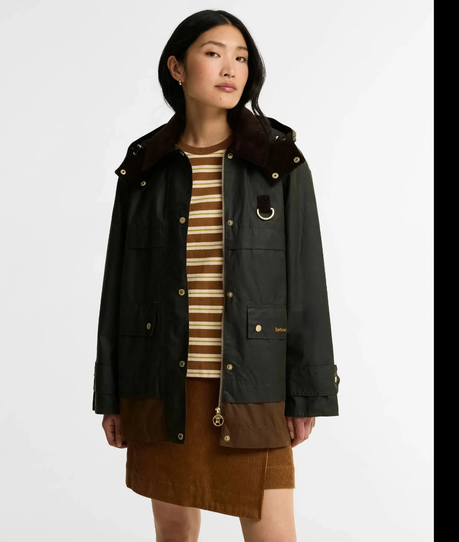 Barbour Giubbino Wrenwood Wax Felce Lwx1573 186812