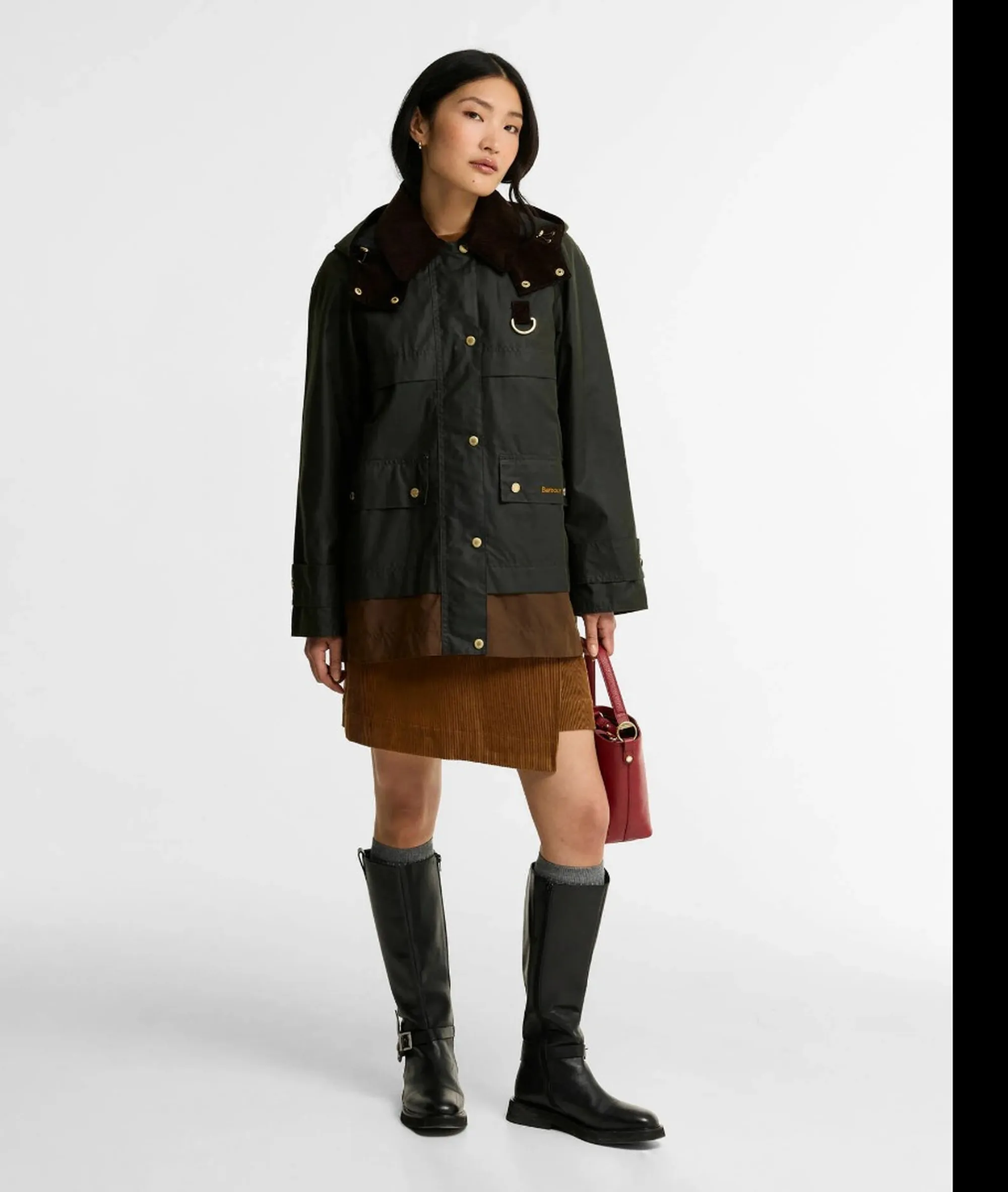 Barbour Giubbino Wrenwood Wax Felce Lwx1573 186813