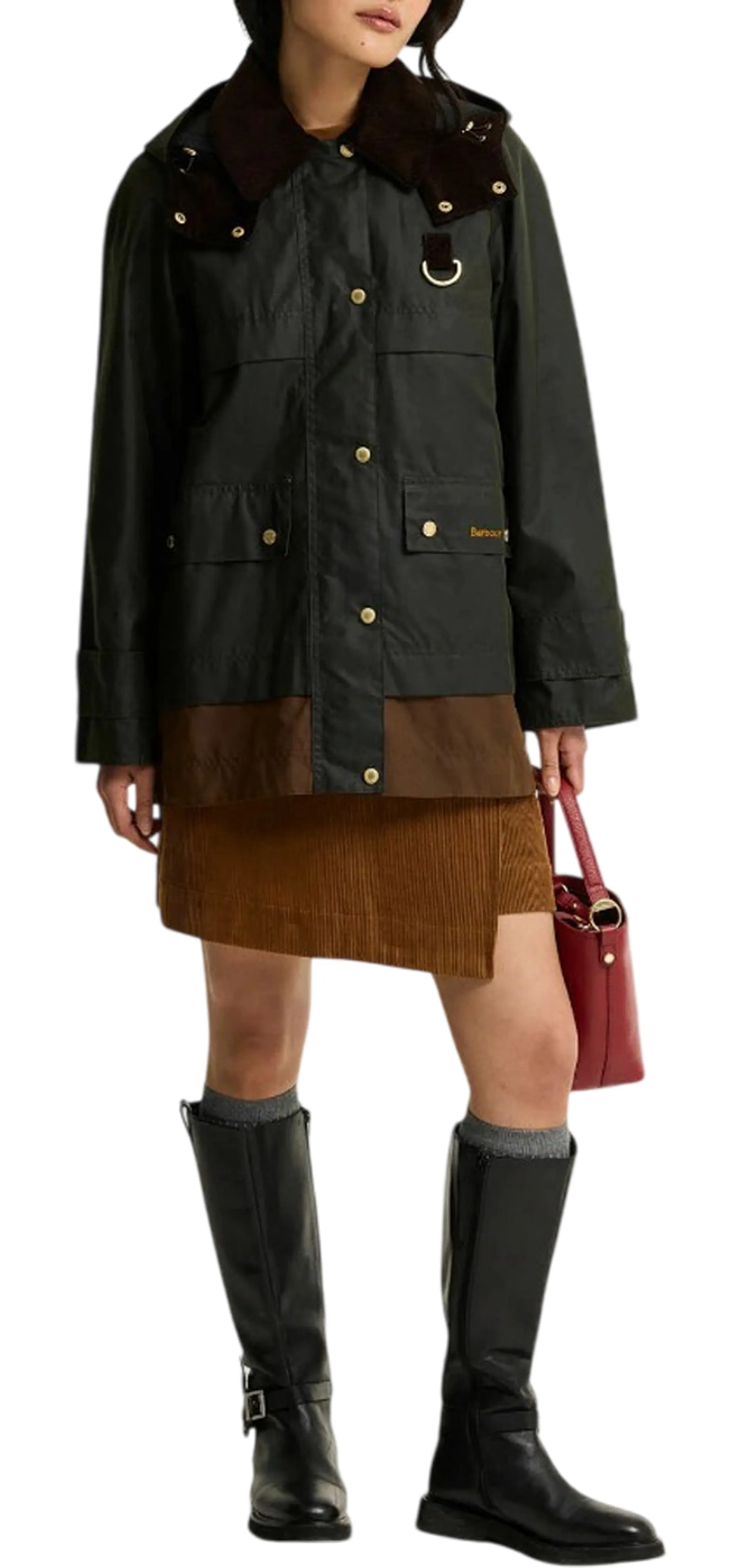 Barbour Giubbino Wrenwood Wax Felce Lwx1573 187585