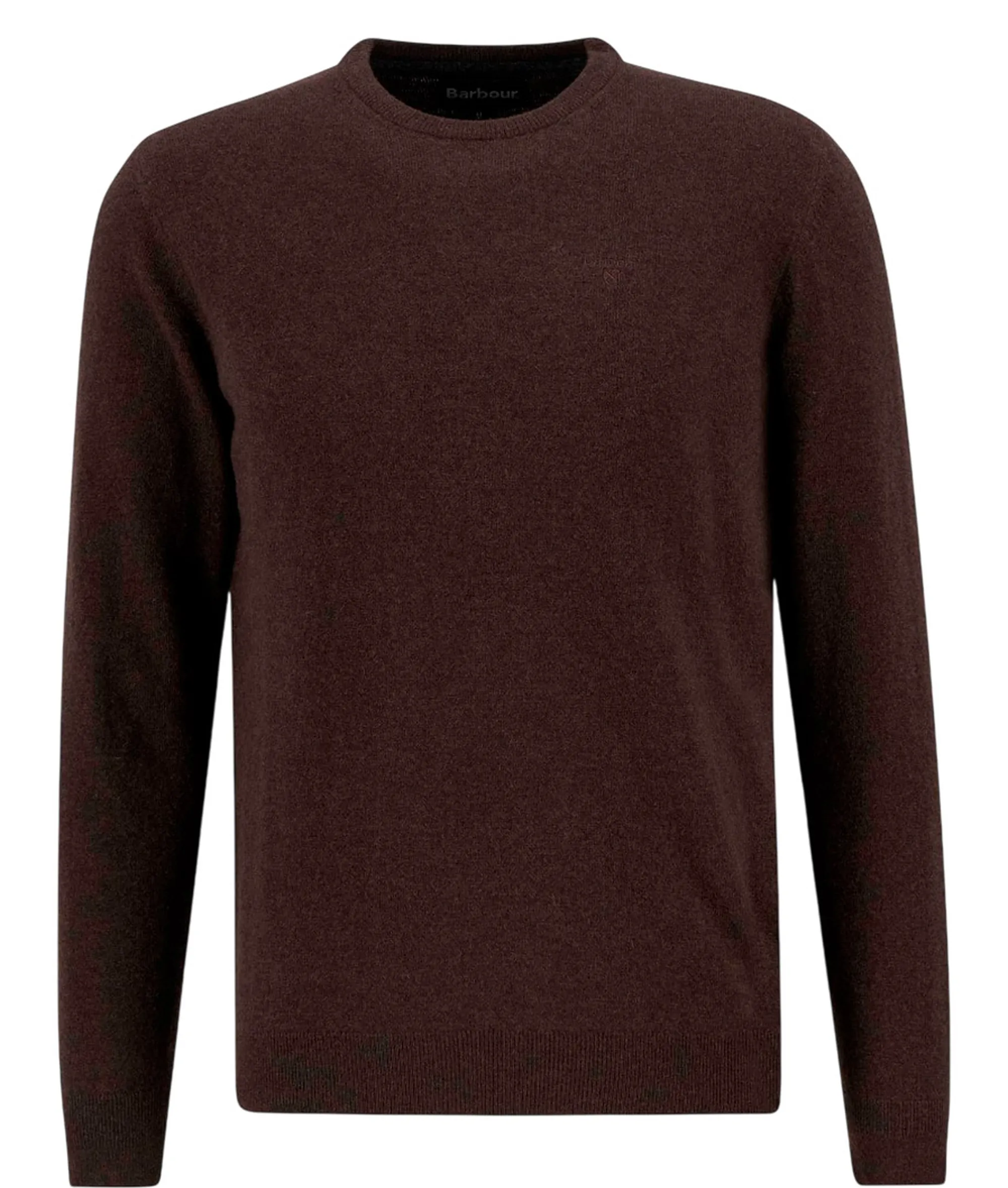 Barbour Maglia Essential Lambswool Crew Neck Marrone Mkn0345 196105