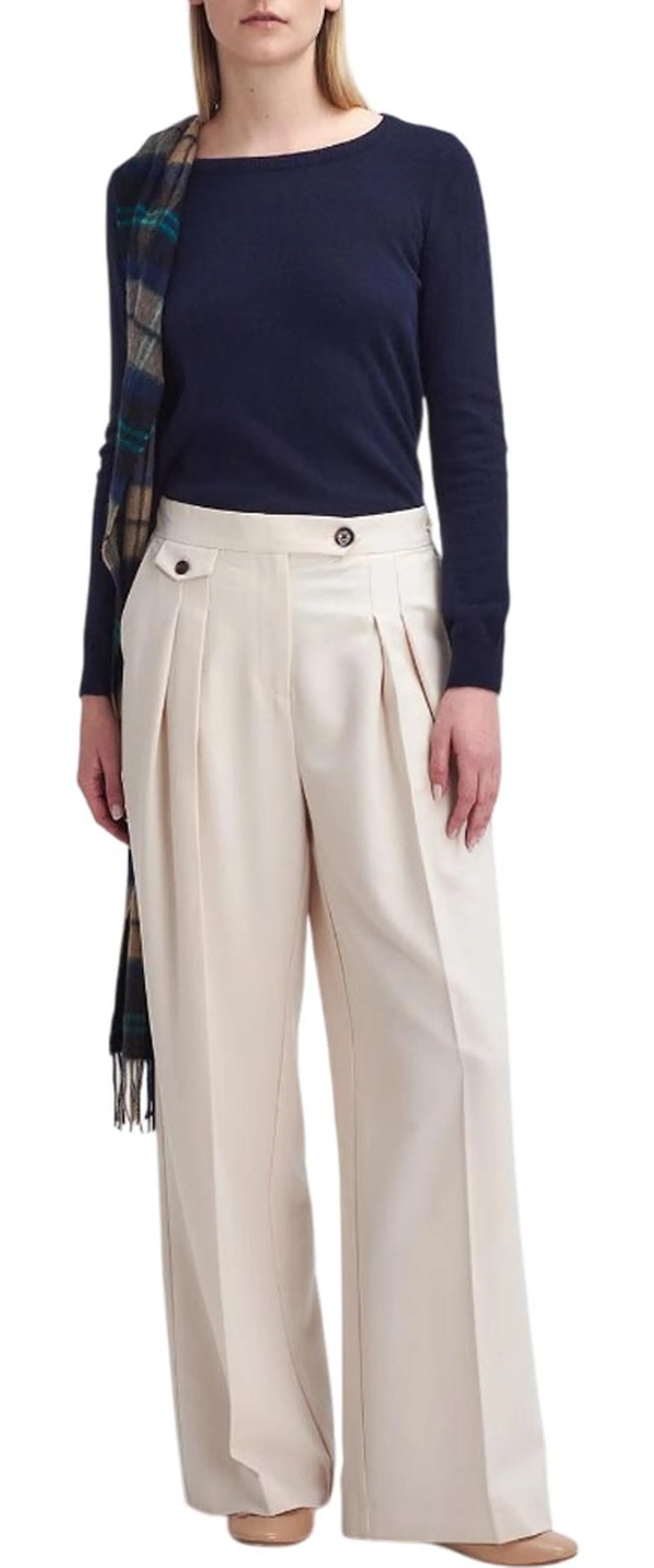 Barbour Maglia Pendle Crew Blu Lkn1075 160391