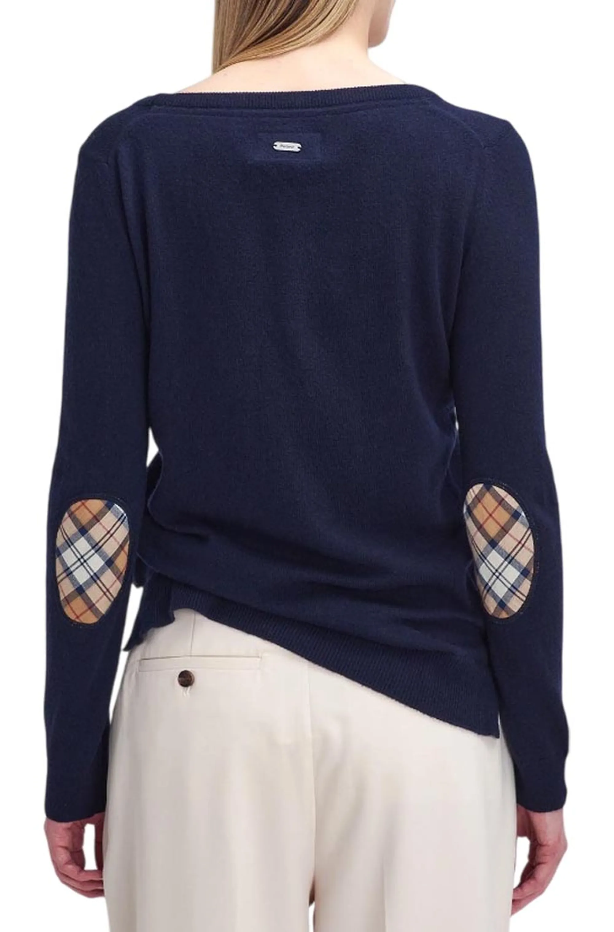 Barbour Maglia Pendle Crew Blu Lkn1075 160393