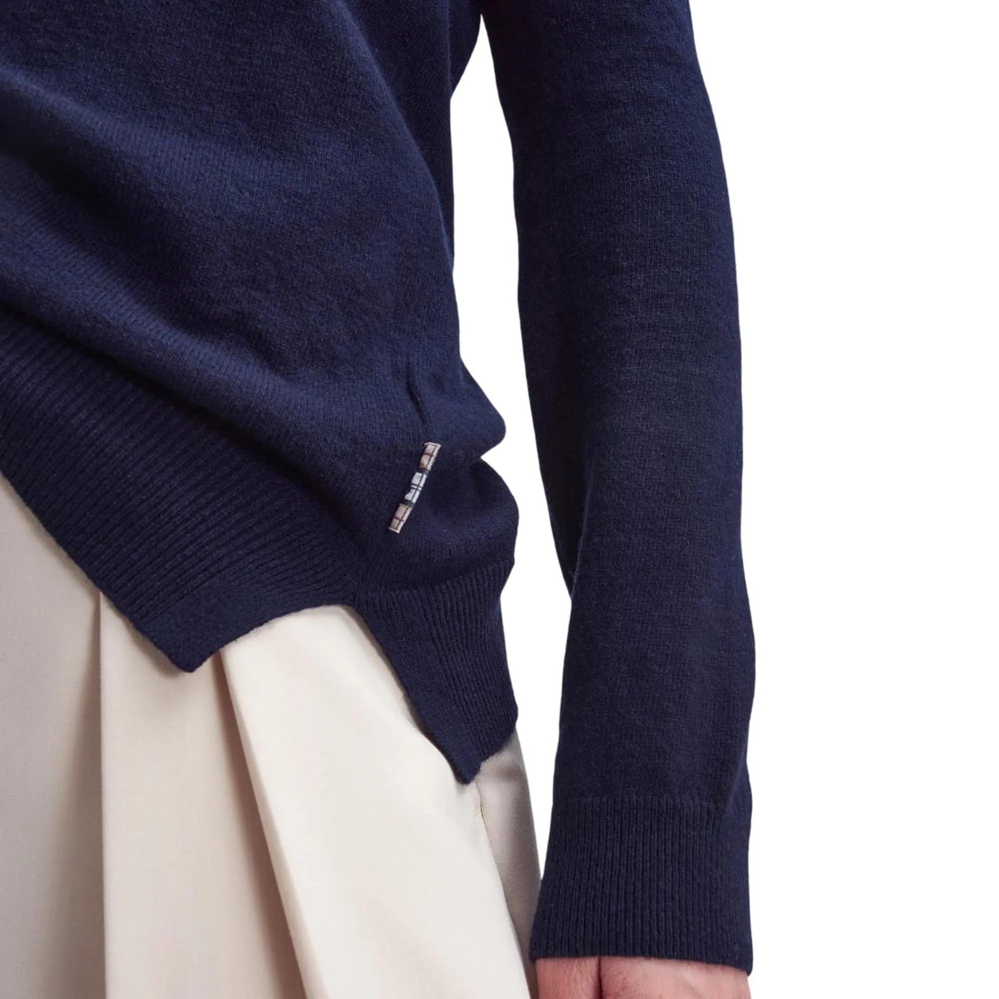 Barbour Maglia Pendle Crew Blu Lkn1075 160394