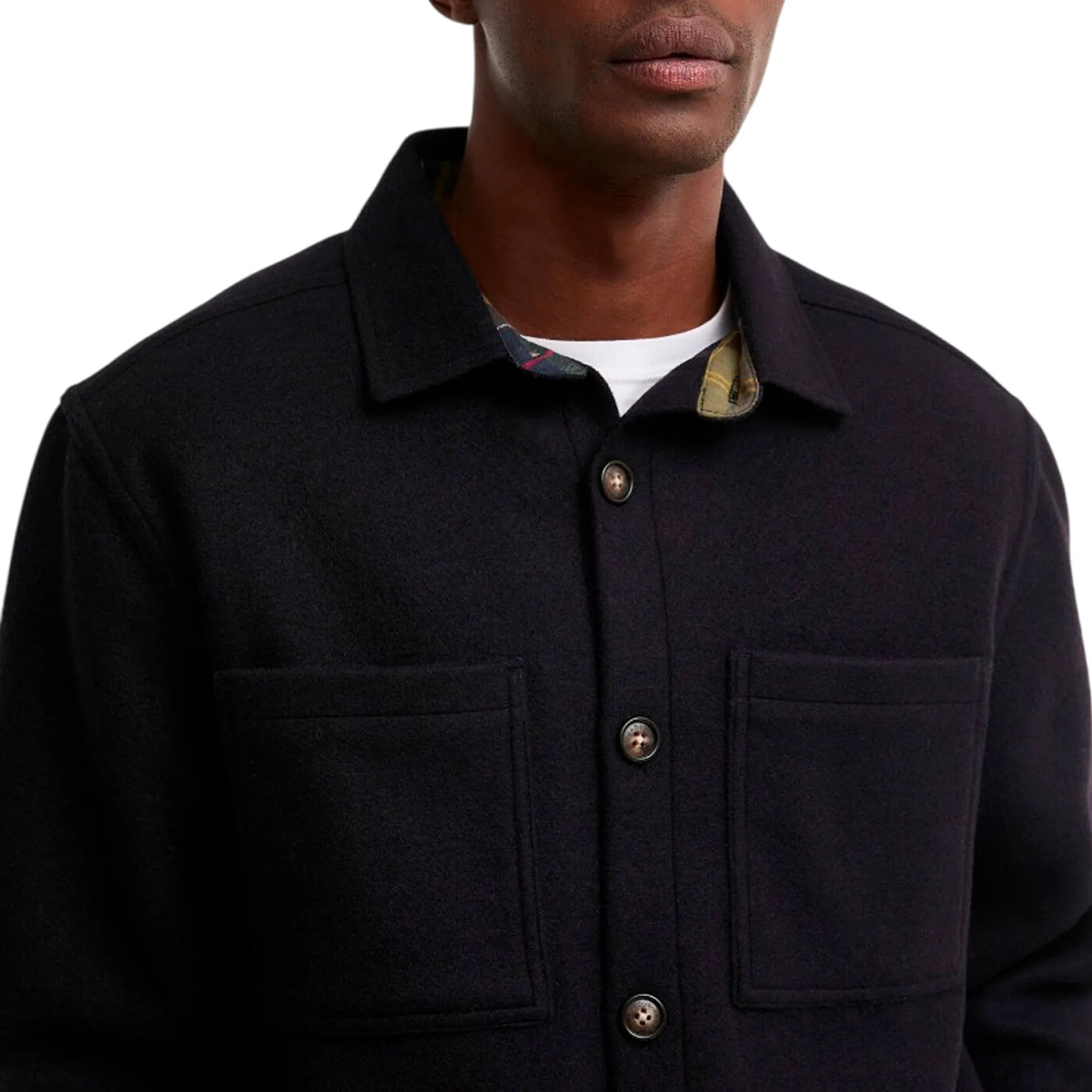 Barbour B'Overshirt Marltown ' Blu Mos0510 196158