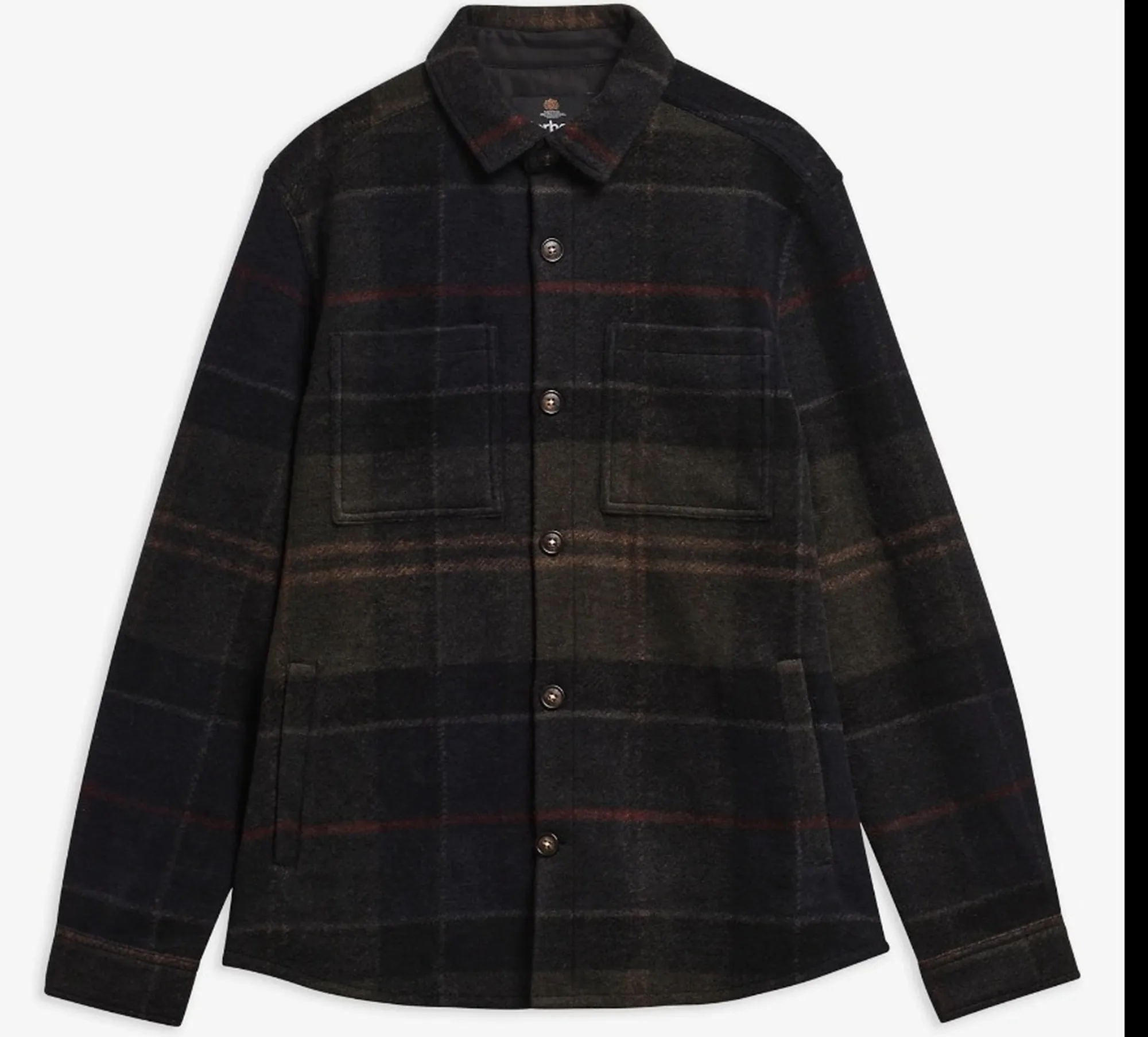 Barbour B'Overshirt Woodlane' Blu Mos0511 195960