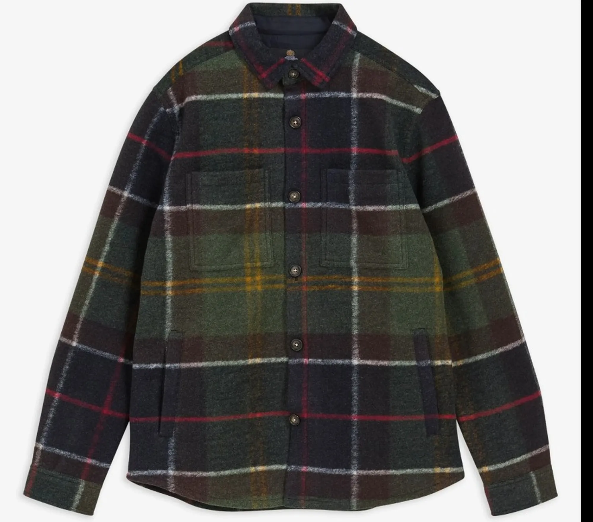 Barbour B'Overshirt Woodlane' Green Mos0511 195954