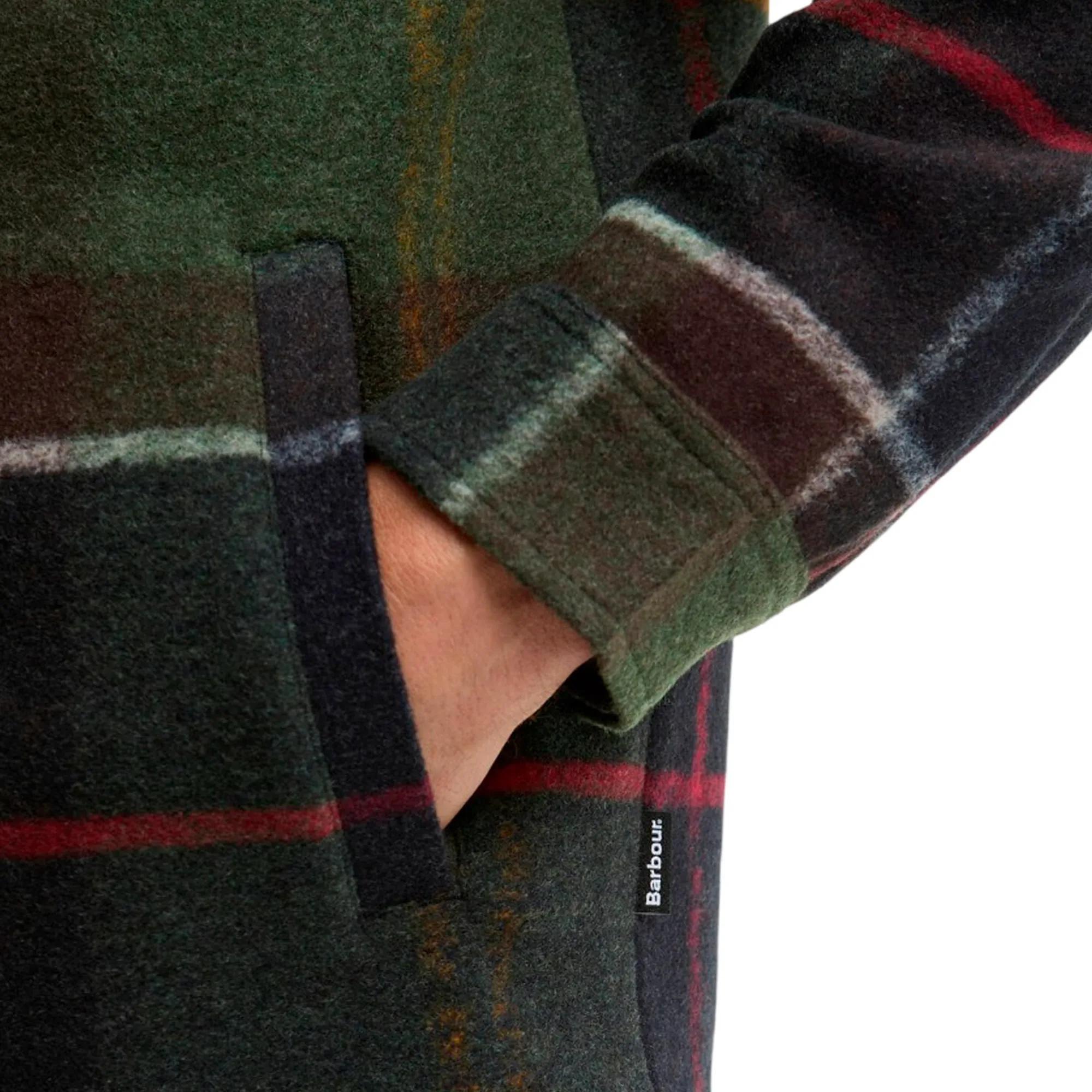 Barbour B'Overshirt Woodlane' Green Mos0511 196167