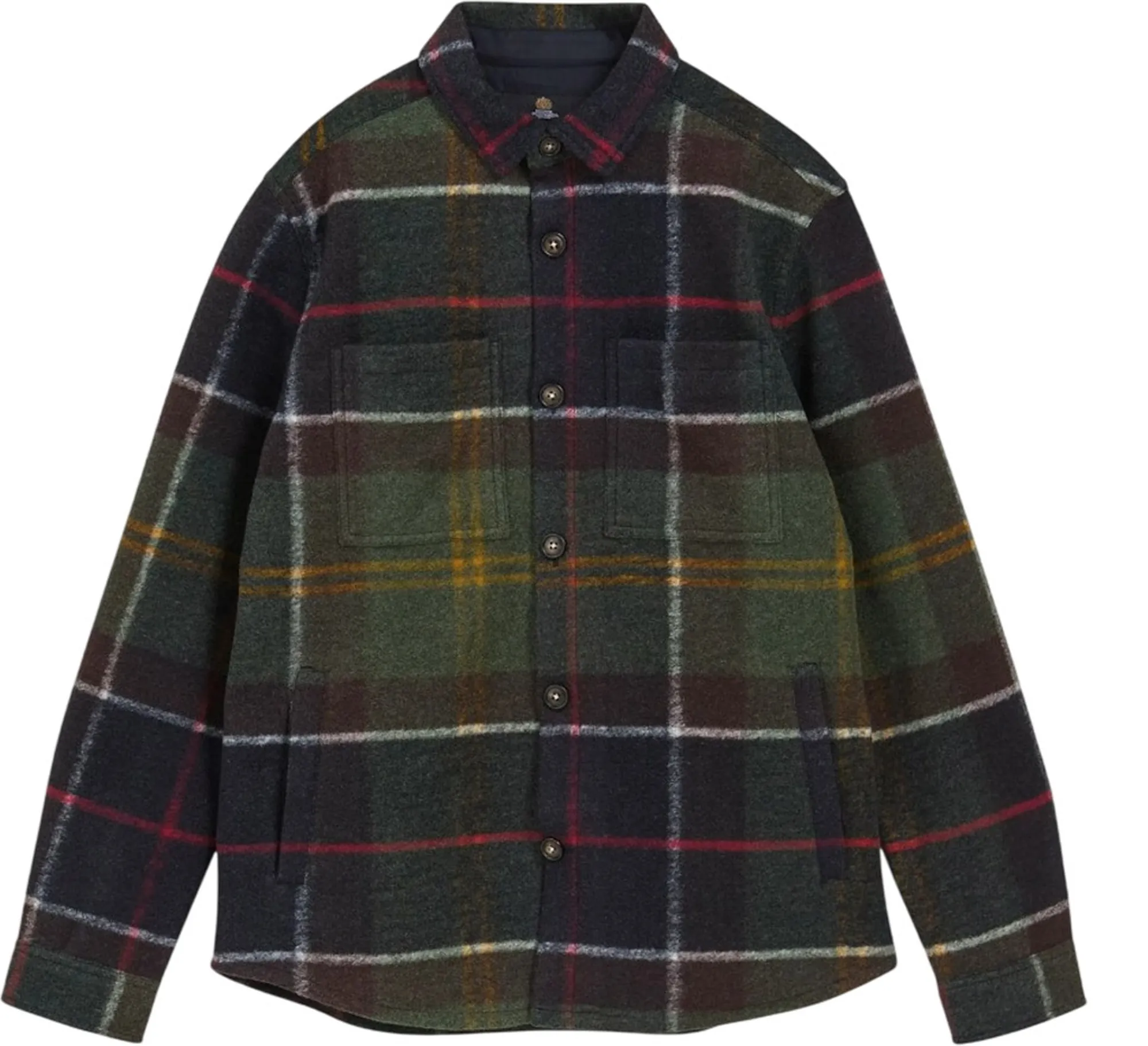 Barbour B'Overshirt Woodlane' Green Mos0511 196168