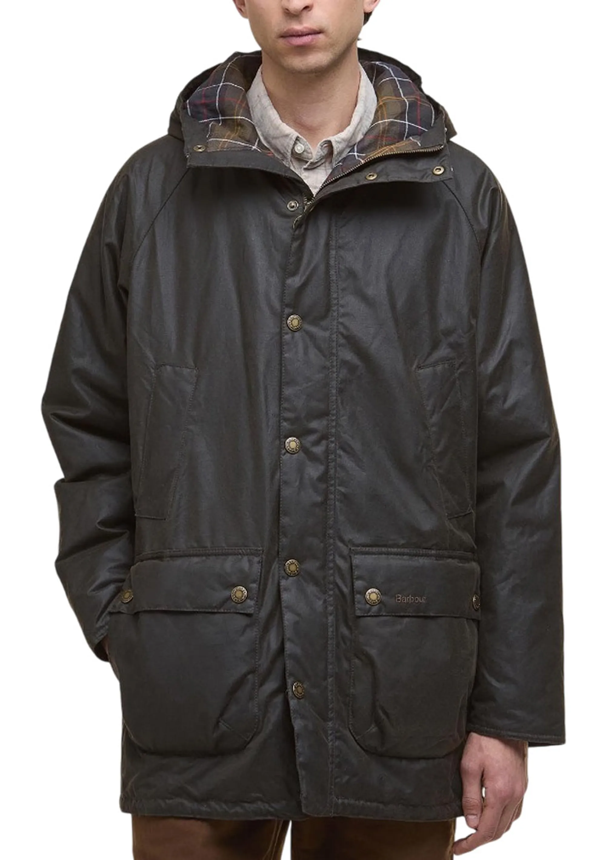 Barbour B'Parka Wax Bedale ' Olive Mwx2494 160872