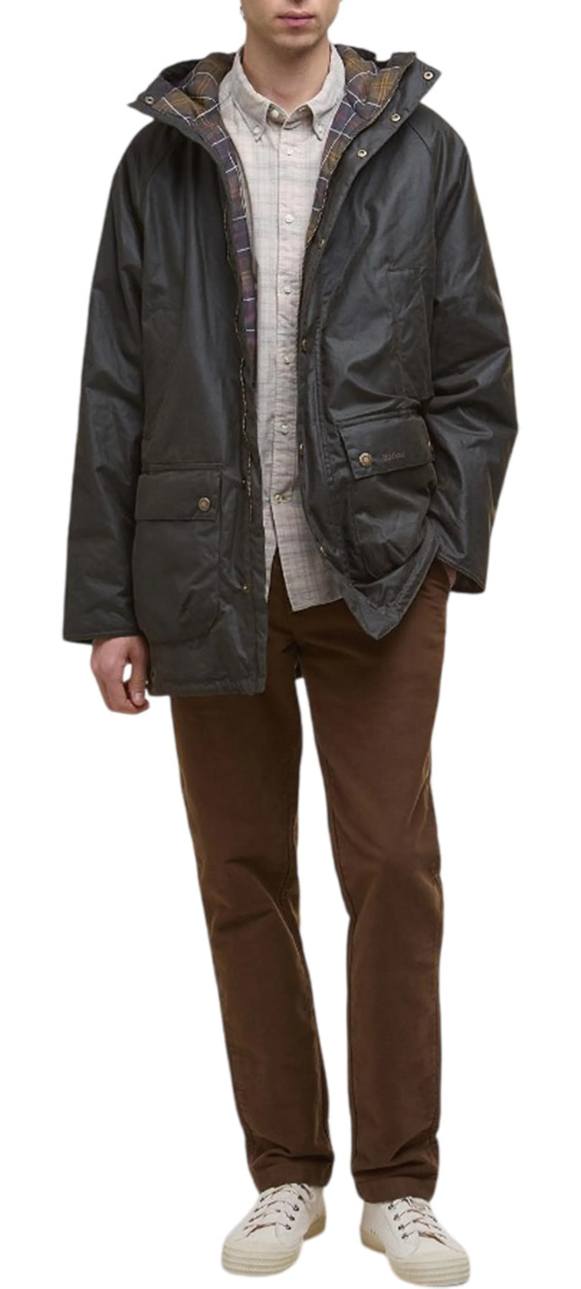 Barbour B'Parka Wax Bedale ' Olive Mwx2494 160878