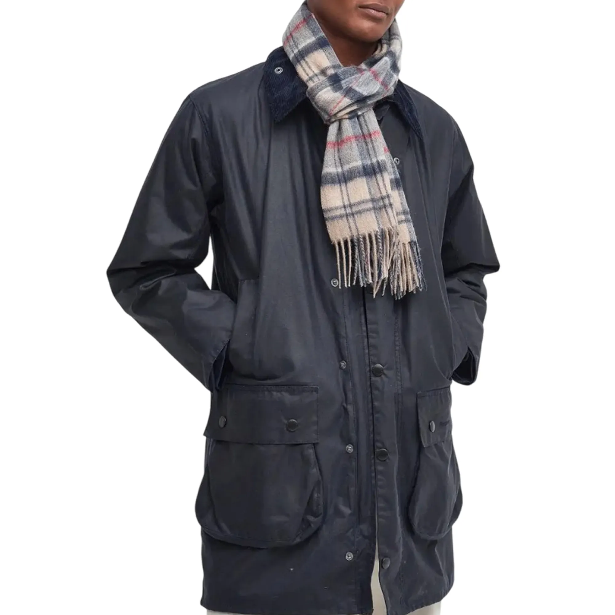 Barbour B'Cashmere Tartan Scarf' Beige Usc0002 159253