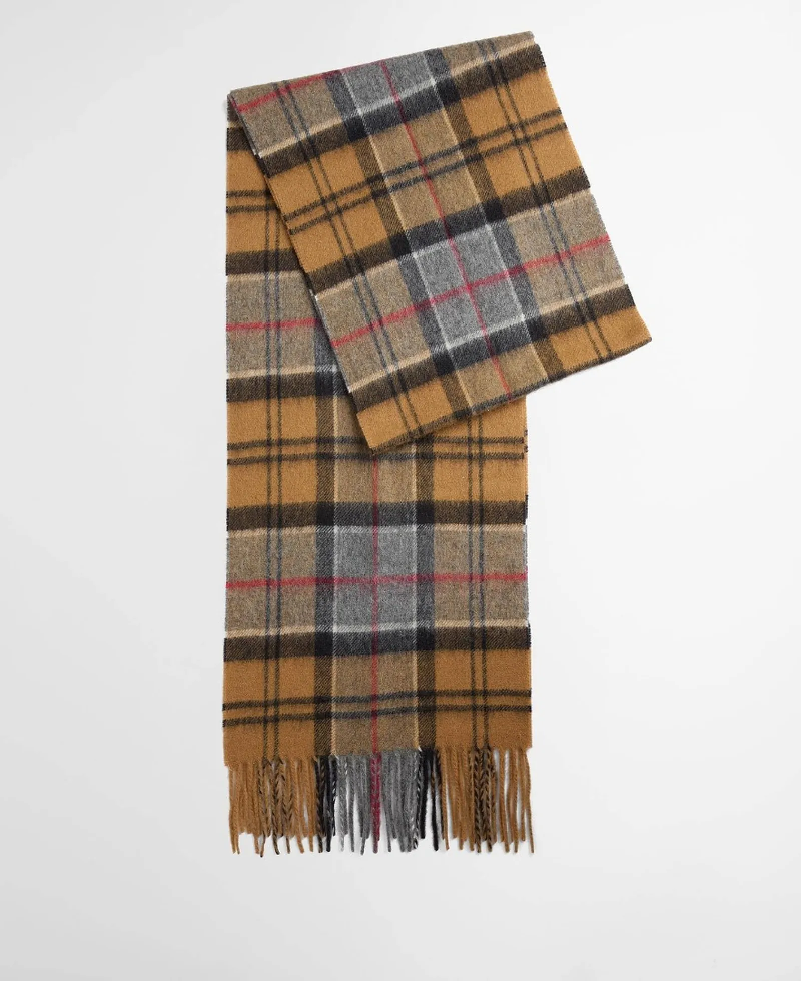 Barbour Sciarpa Cashmere Tartan Crema Usc0002 187348