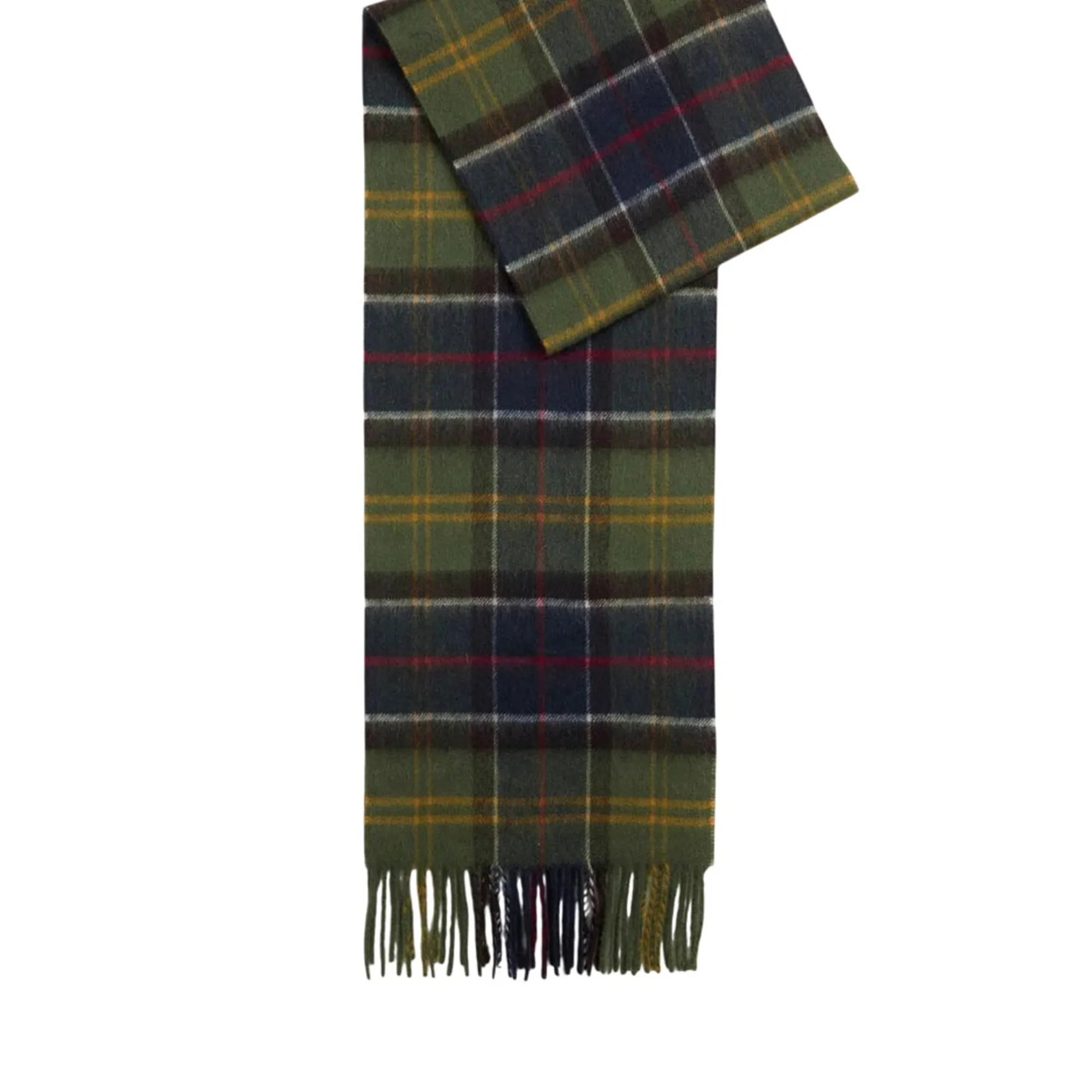 Barbour Sciarpa Cashmere Tartan Verde Usc0002 196722