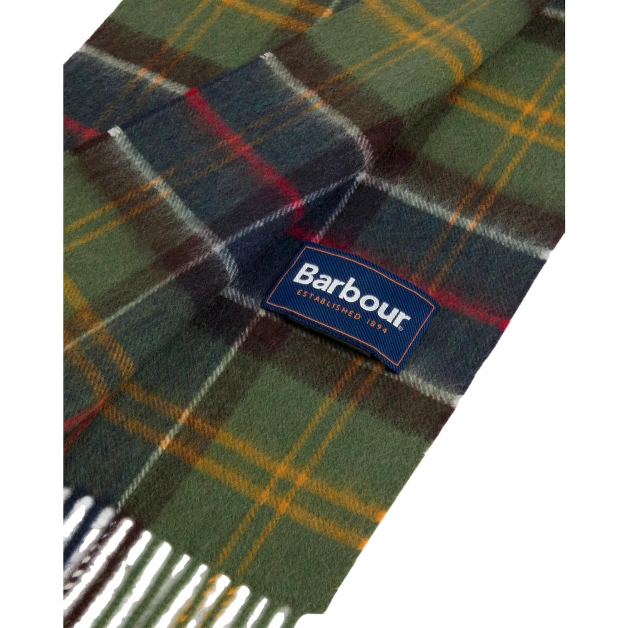 Barbour Sciarpa Cashmere Tartan Verde Usc0002 196724