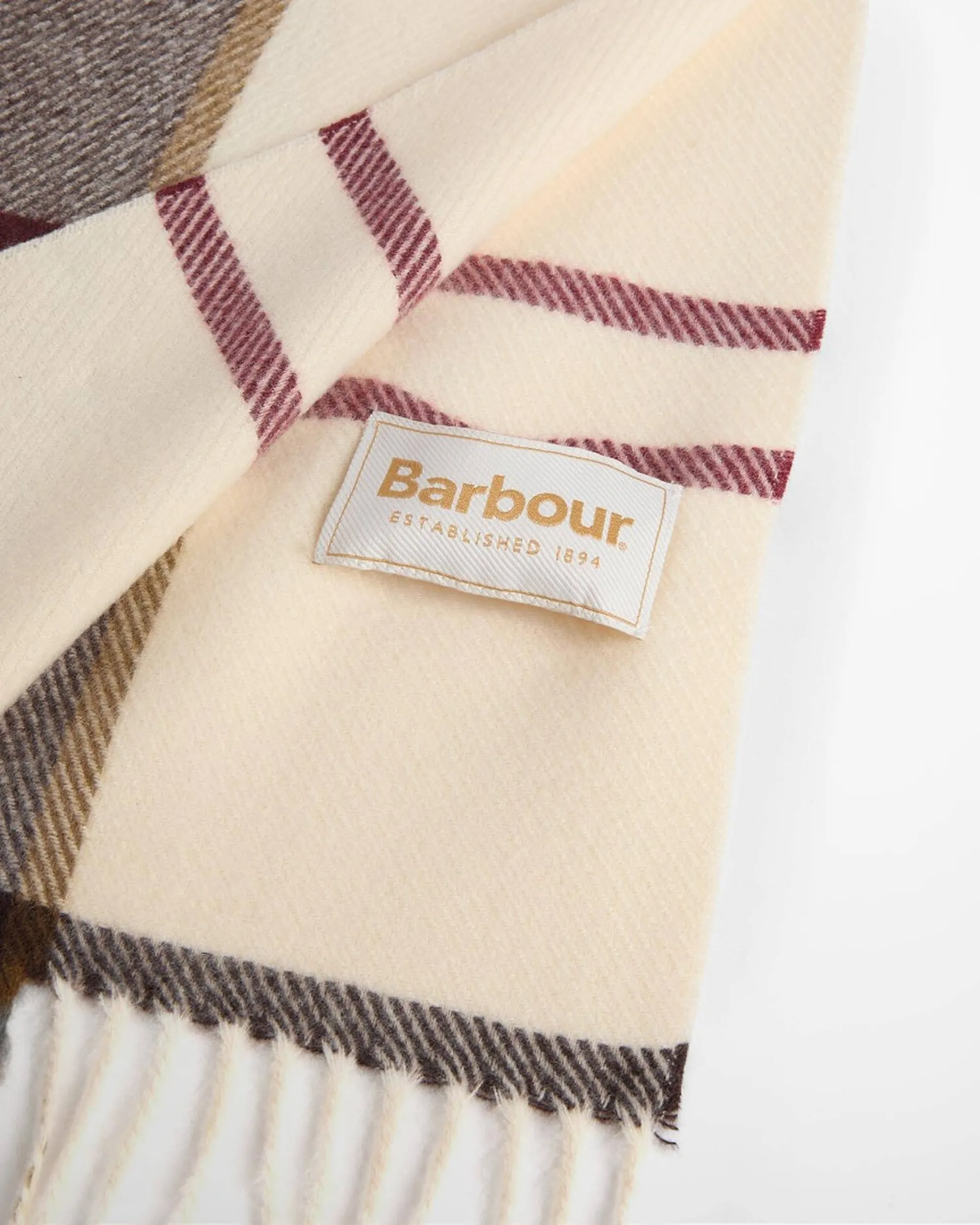 Barbour B'Harriet Tartan Scarf ' Cream Lcs0494 186775