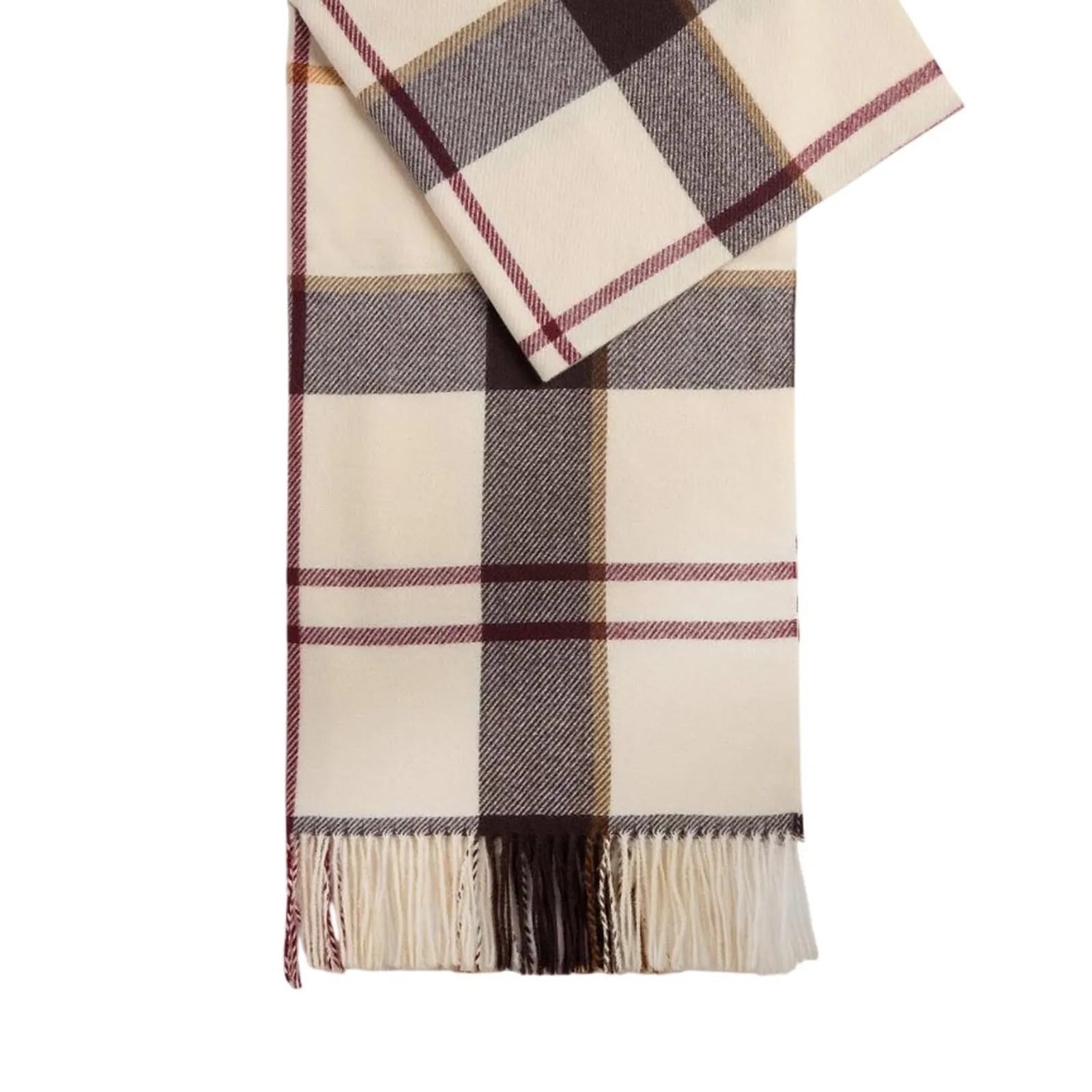 Barbour Sciarpa In Tartan Harriet Crema Lcs0494 194917