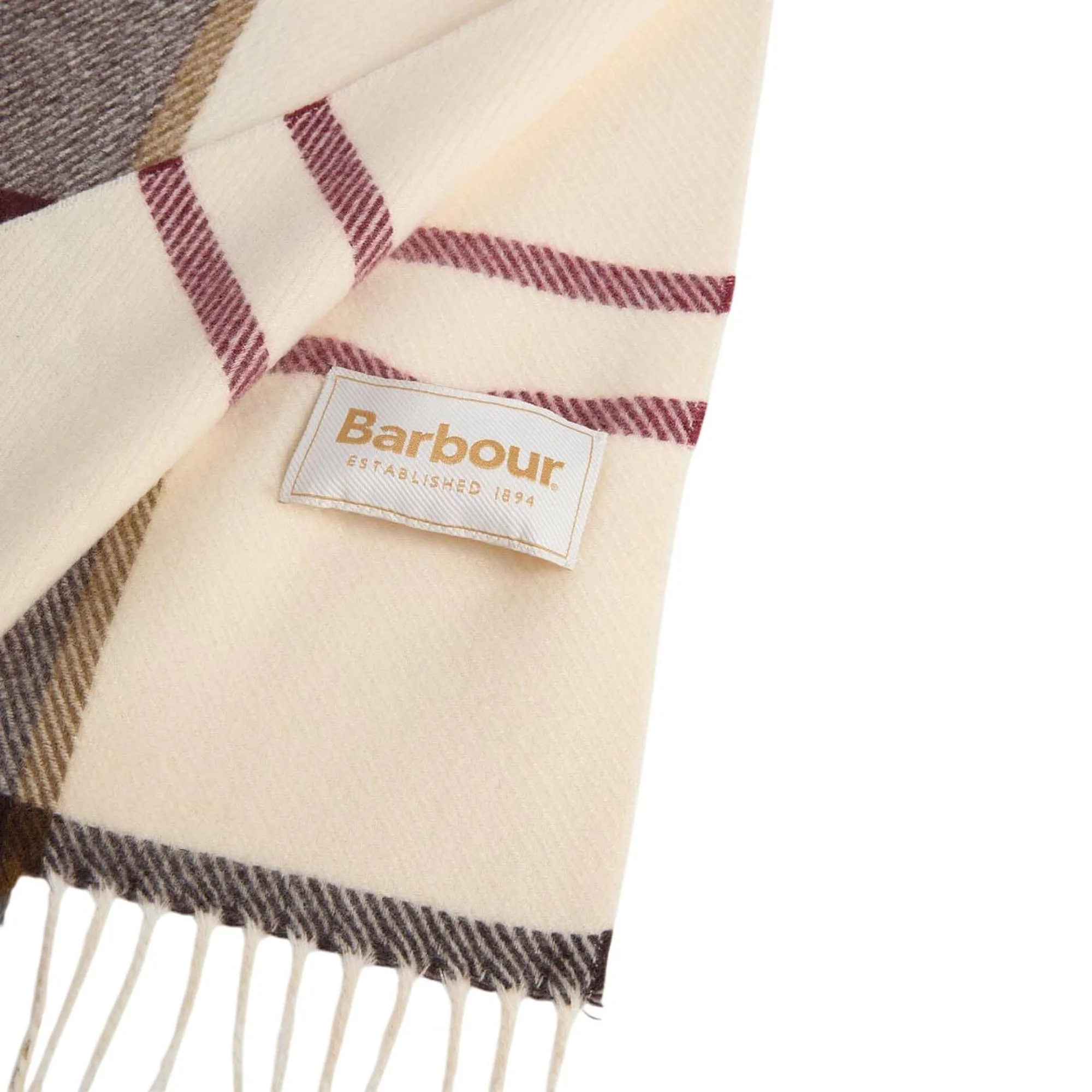 Barbour B'Harriet Tartan Scarf ' Cream Lcs0494 194919