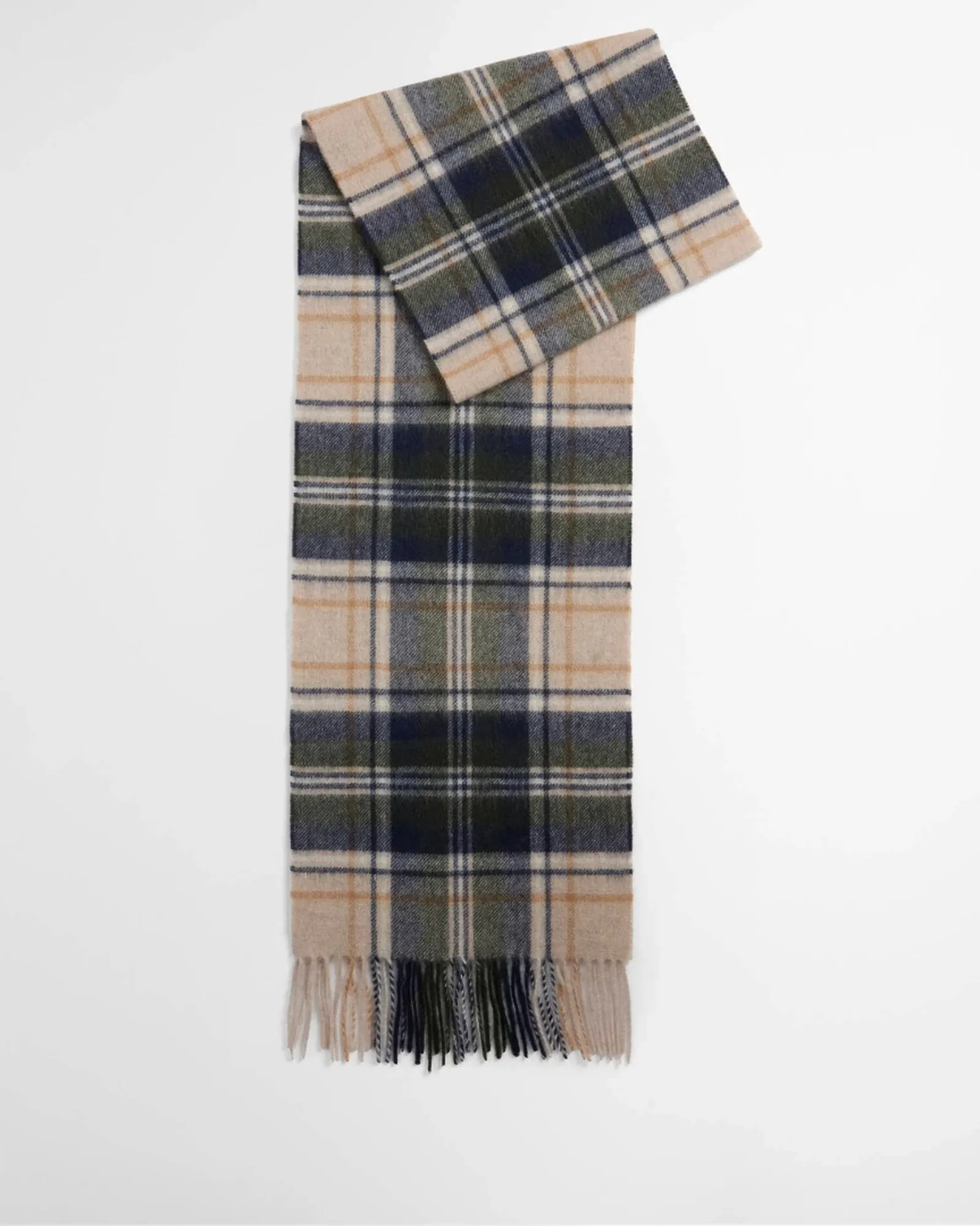 Barbour Sciarpa New Check Tartan Beige Usc0137 187281