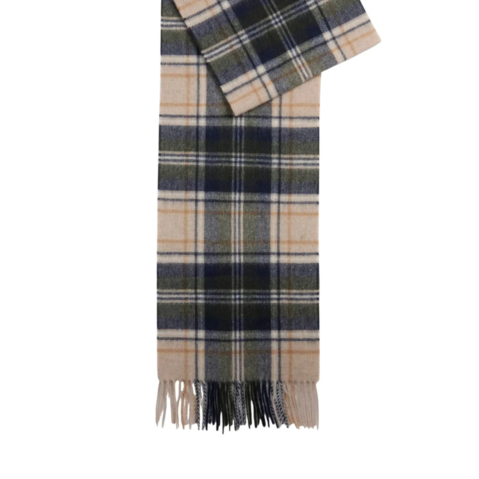 Barbour Sciarpa New Check Tartan Beige Usc0137 195288