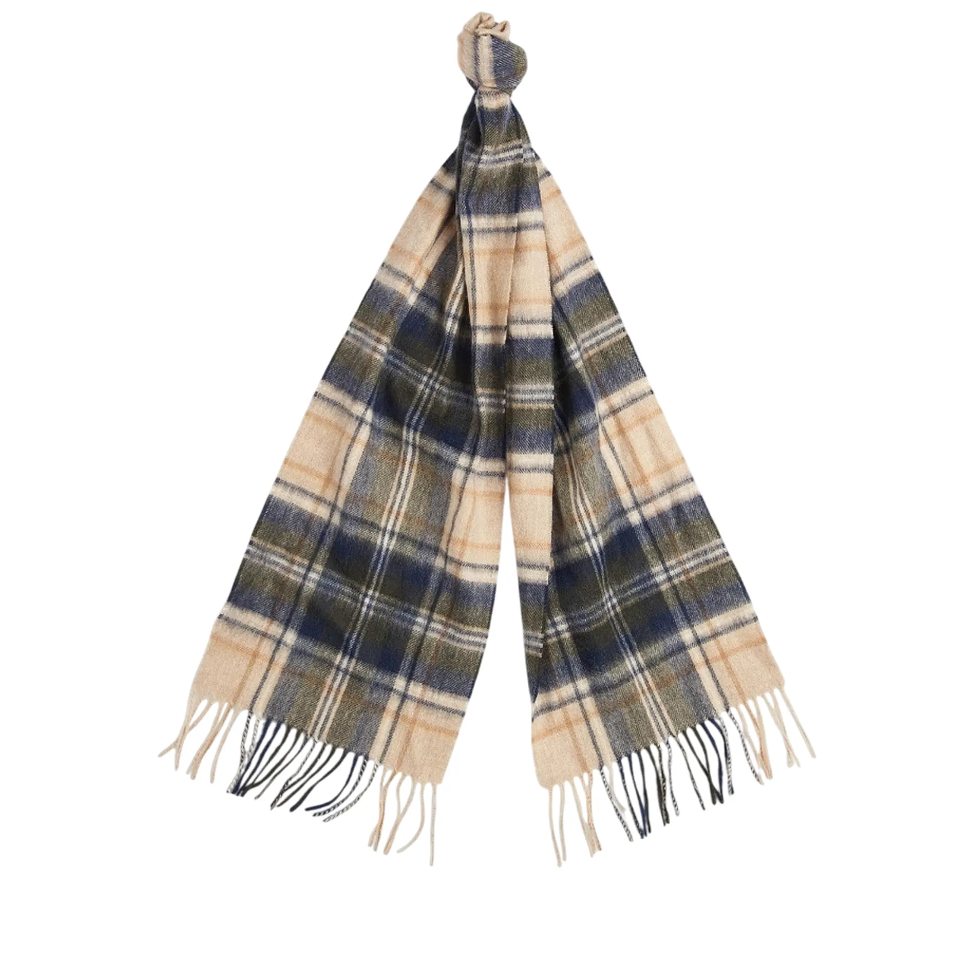 Barbour Sciarpa New Check Tartan Beige Usc0137 195289