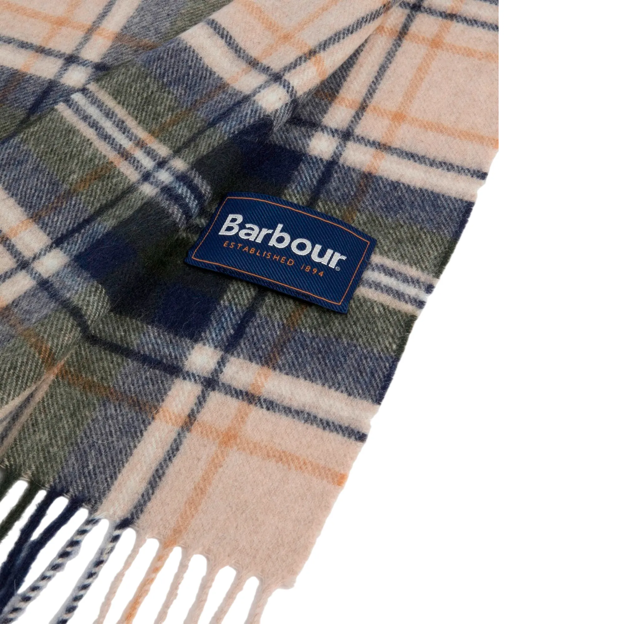 Barbour Sciarpa New Check Tartan Beige Usc0137 195290