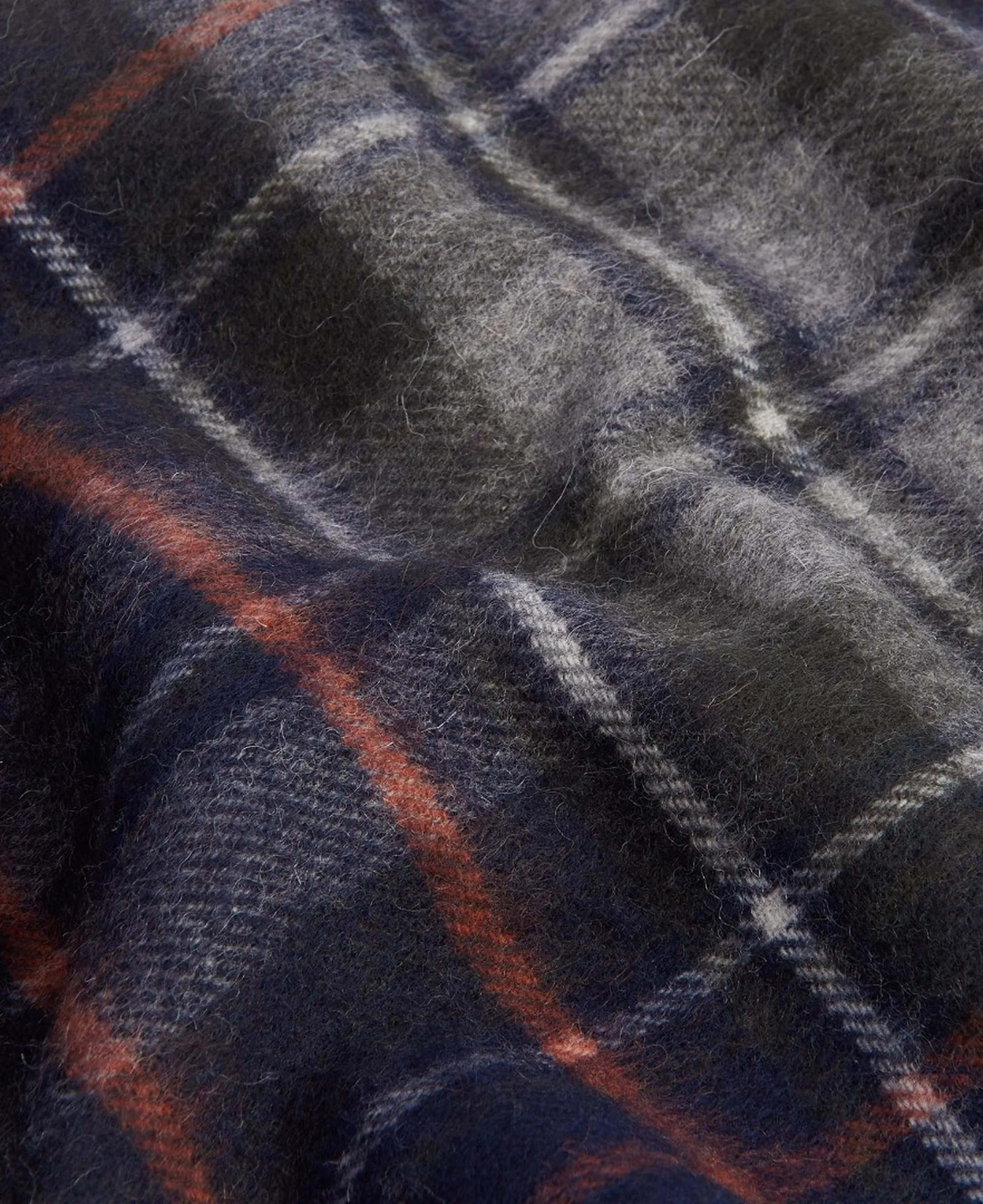 Barbour B'New Check Tartan Scarf' Blu Usc0137 158278