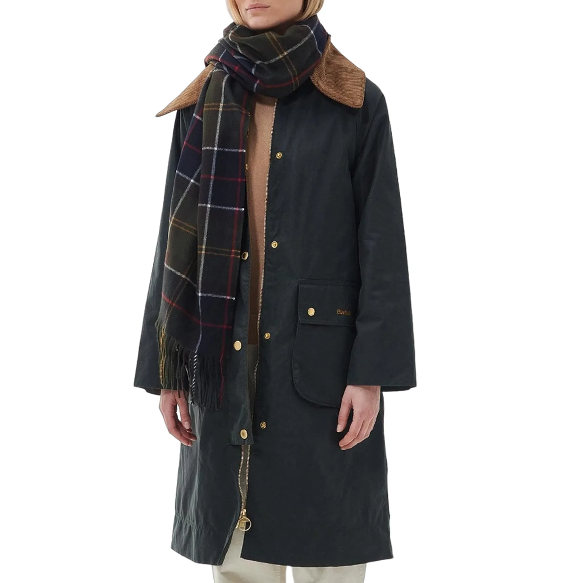 Barbour Sciarpa Stanway Verde Lsc0426 94391