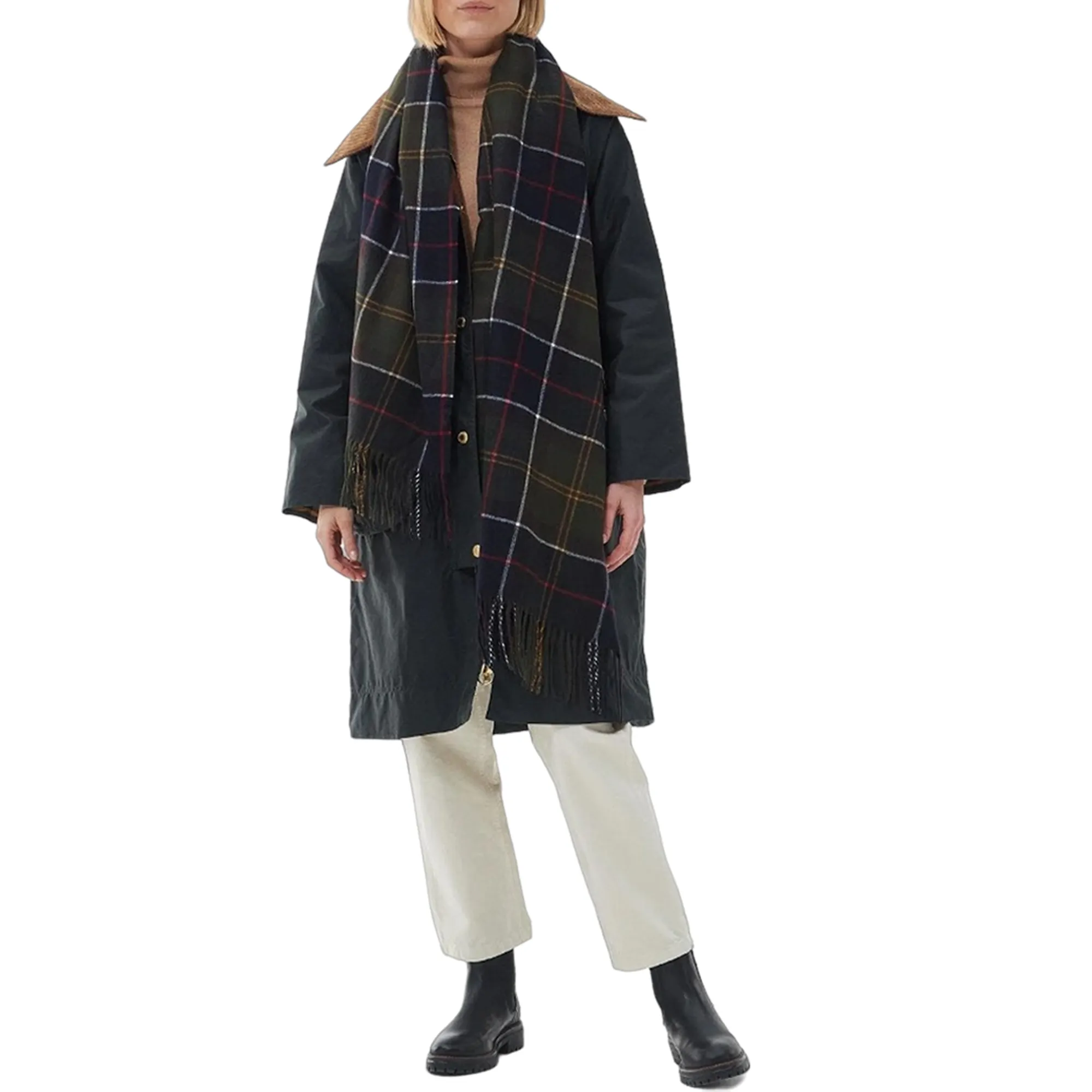 Barbour Sciarpa Stanway Verde Lsc0426 94392