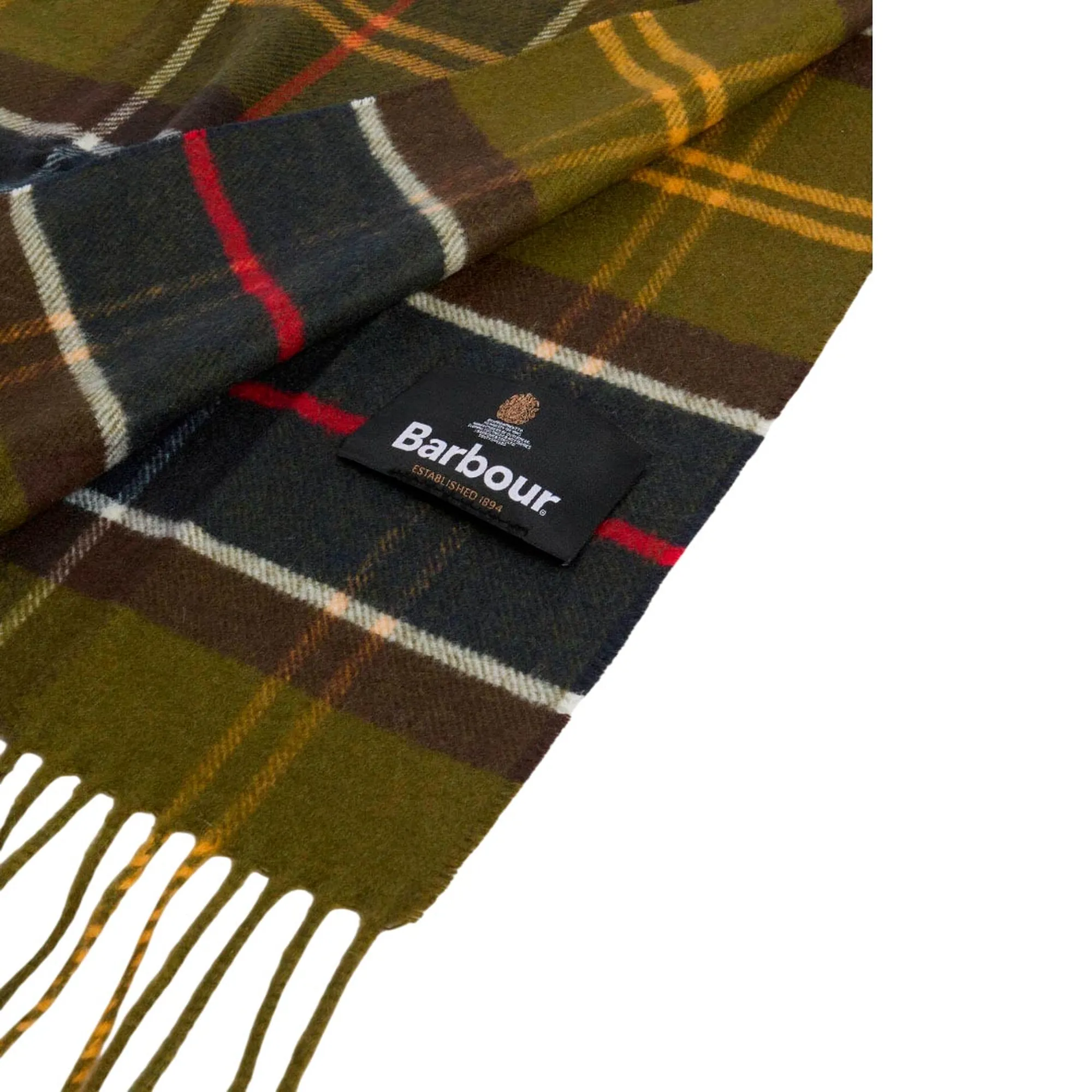 Barbour Sciarpa Yaxley Tartan Verde Usc0324 187662