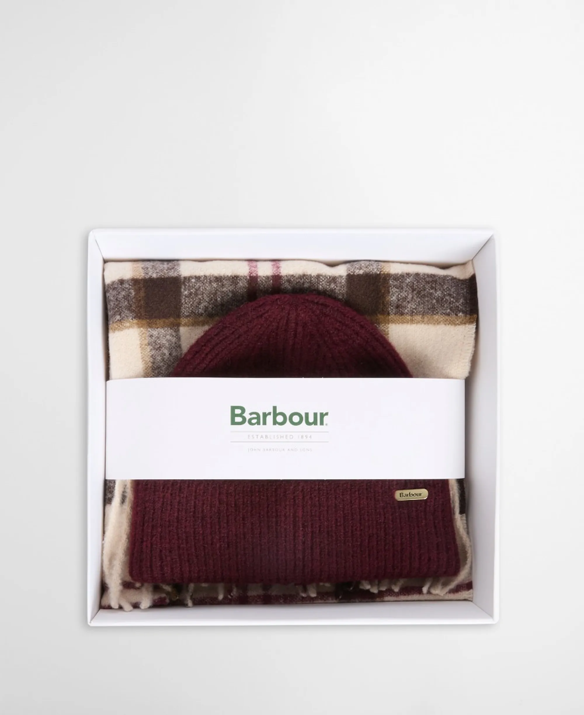 Barbour B'Olivia Hat And Scarf Set' Bordeaux Lgs0107 186768