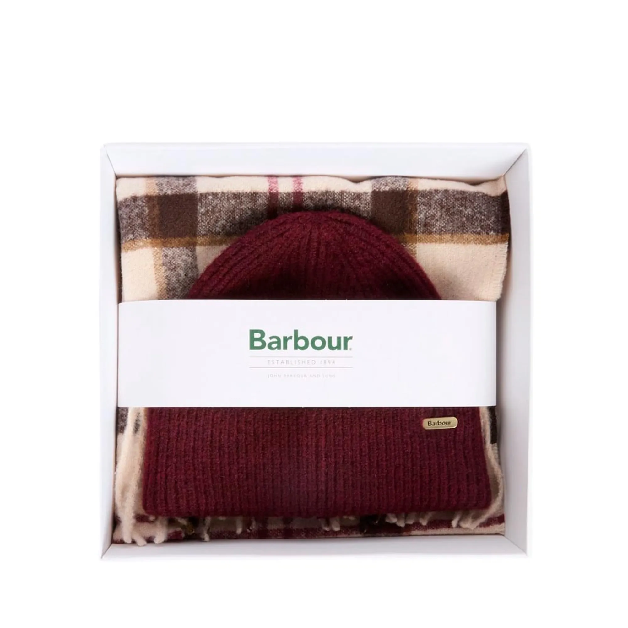 Barbour B'Olivia Hat And Scarf Set' Bordeaux Lgs0107 187645