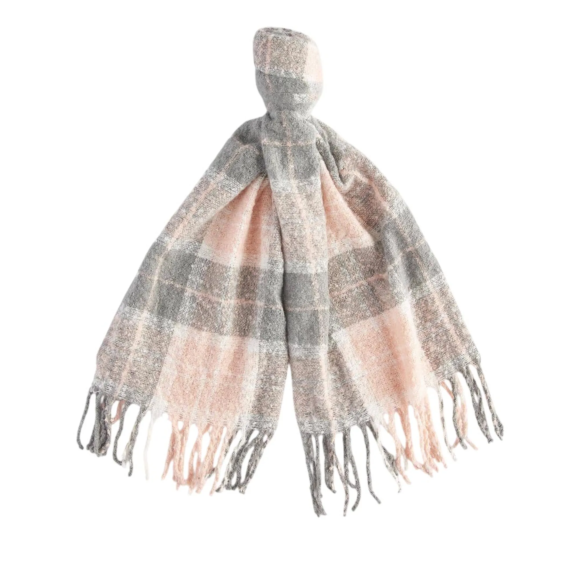 Barbour B'Saltburn Tartan Hat And Scarf Set' Grey Lgs0077 195122