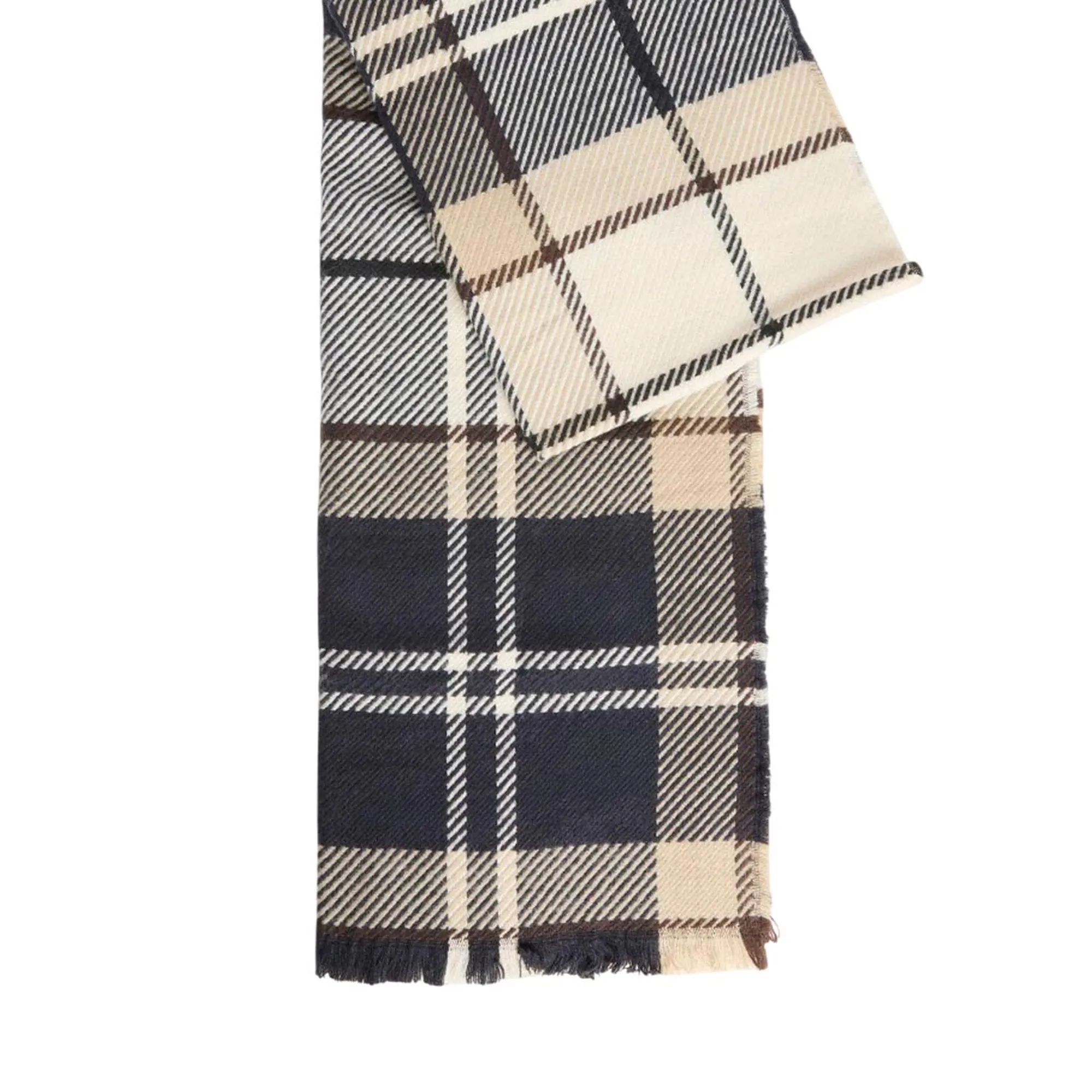 Barbour Set Berretto Pendle E Sciarpa Blair Bianco Sporco Lgs0094 187828