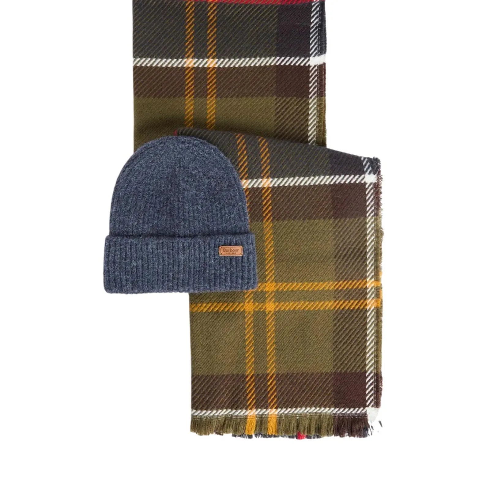 Barbour Set Berretto Pendle E Sciarpa Blair Blu Lgs0094 187832