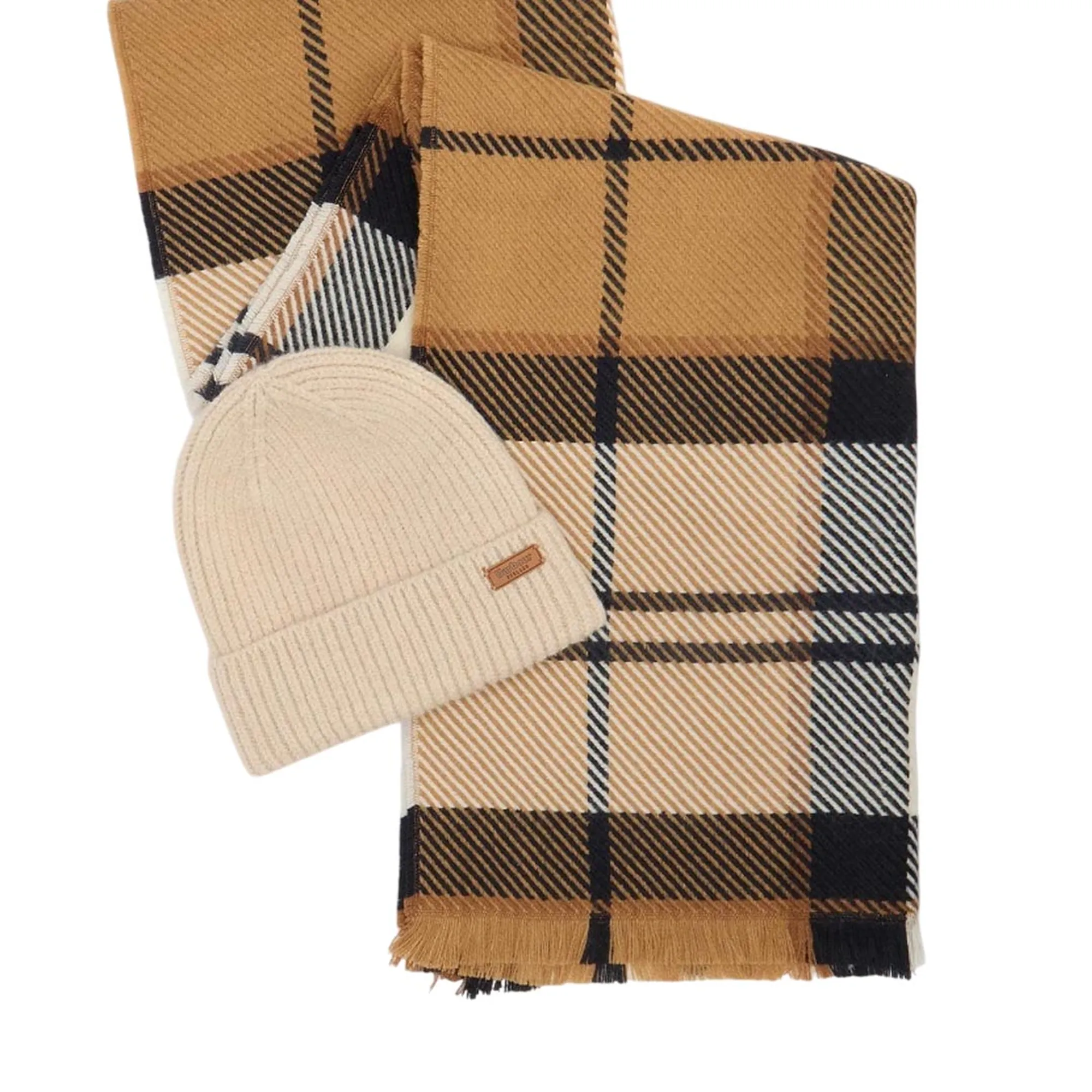 Barbour B'Pendle Hat And Blair Scarf Set' Cream Lgs0094 158911