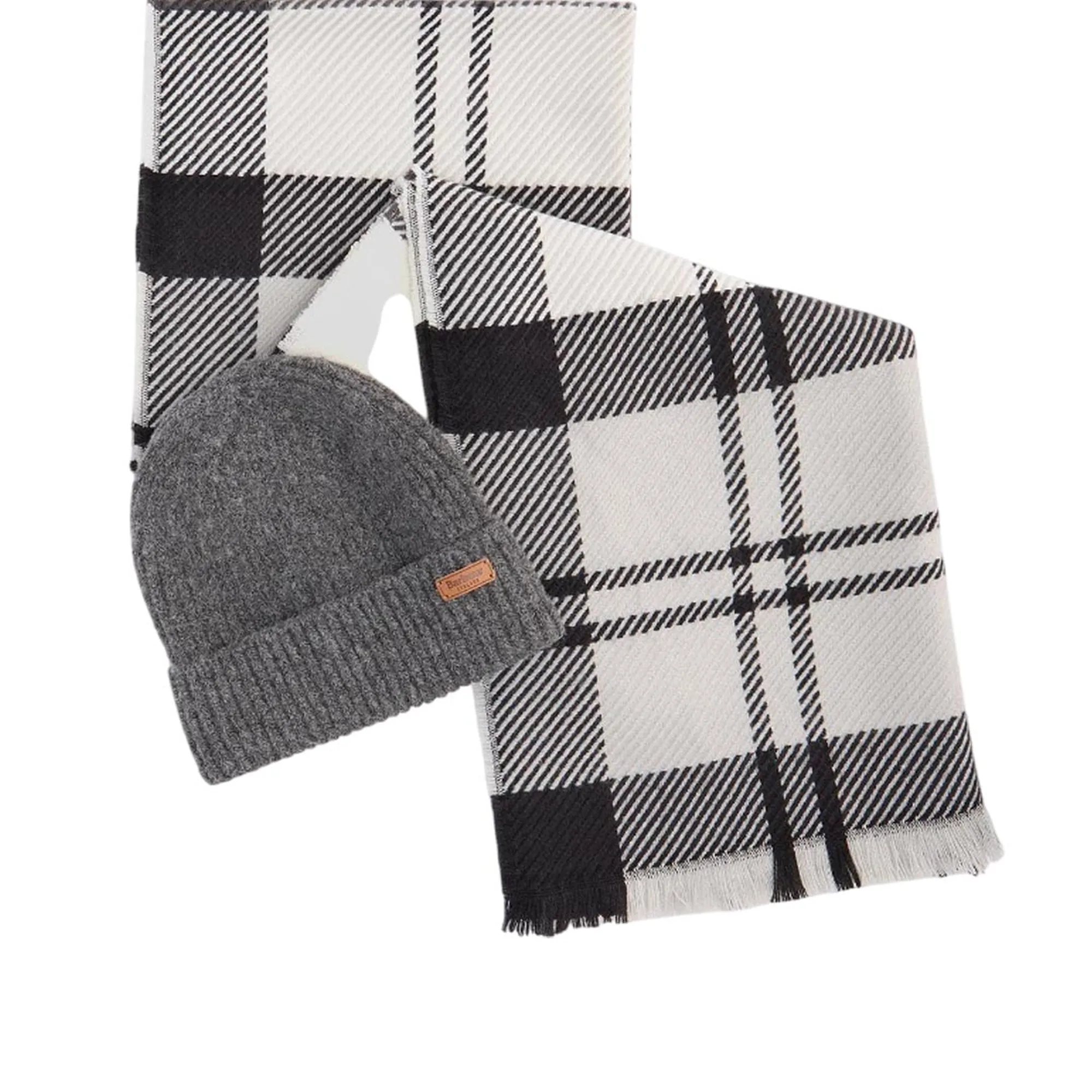 Barbour B'Pendle Hat And Blair Scarf Set' Grey Lgs0094 158919