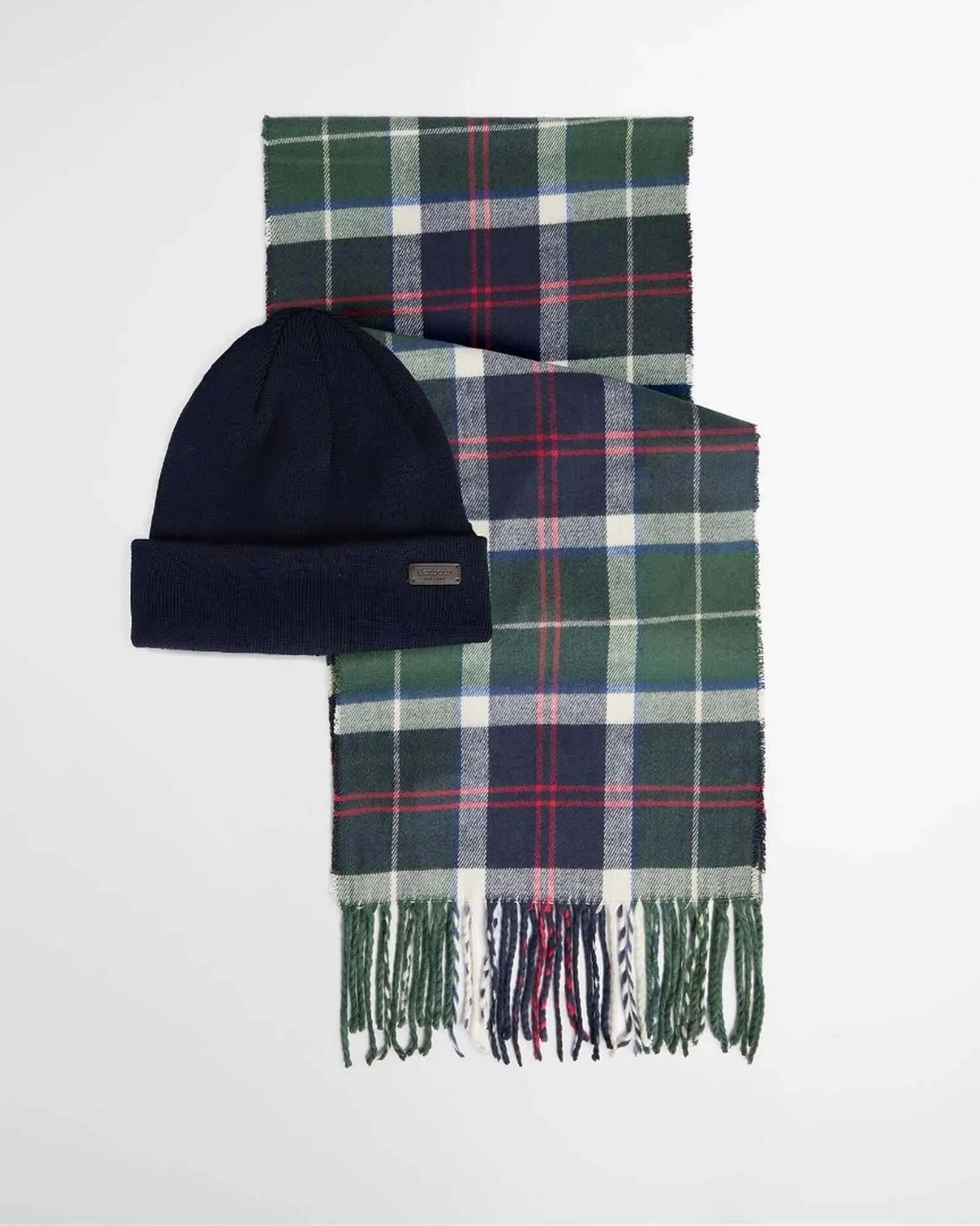 Barbour Set Con Berretto Swinton E Sciarpa Galingale Blu Mgs0079 187287