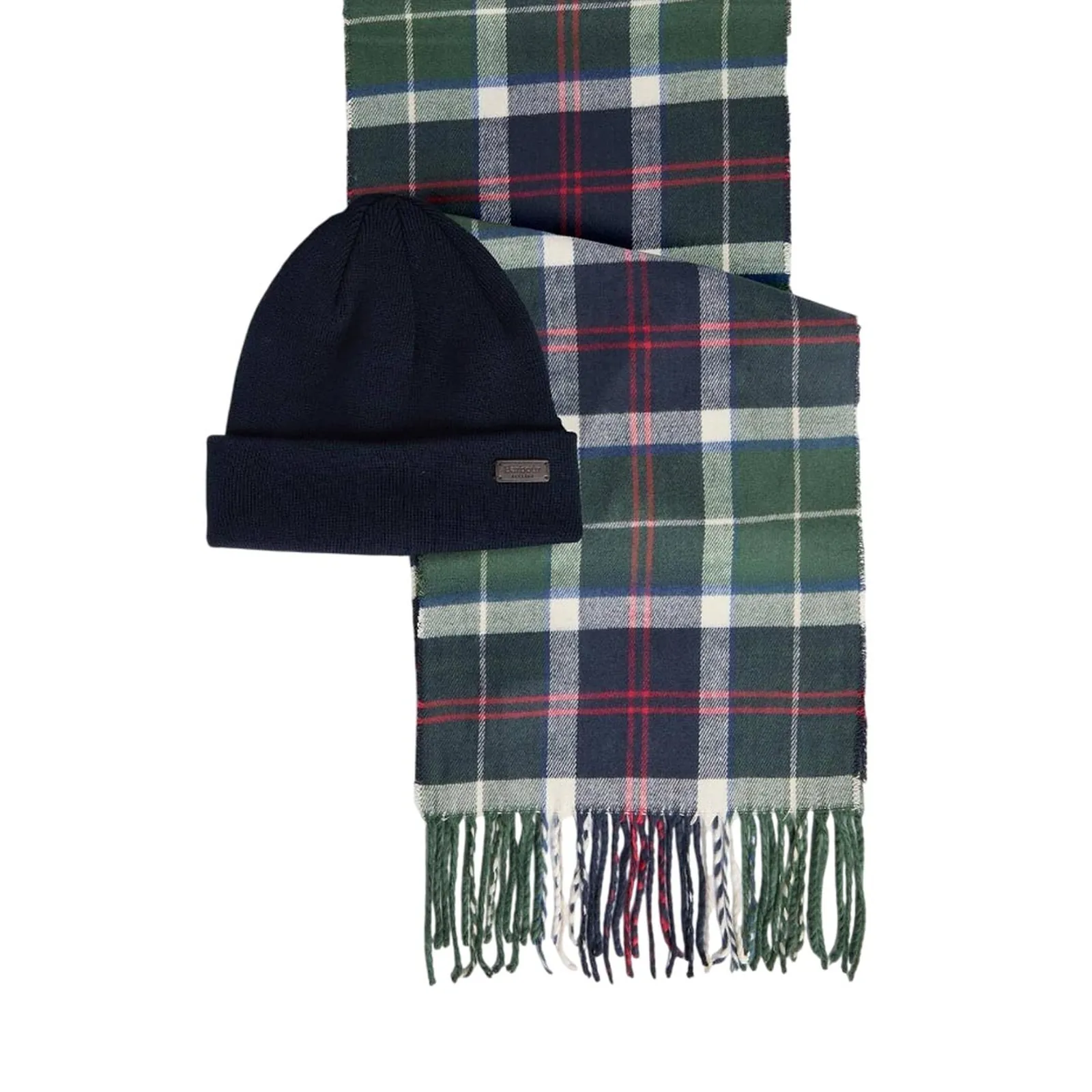 Barbour Set Con Berretto Swinton E Sciarpa Galingale Blu Mgs0079 196739