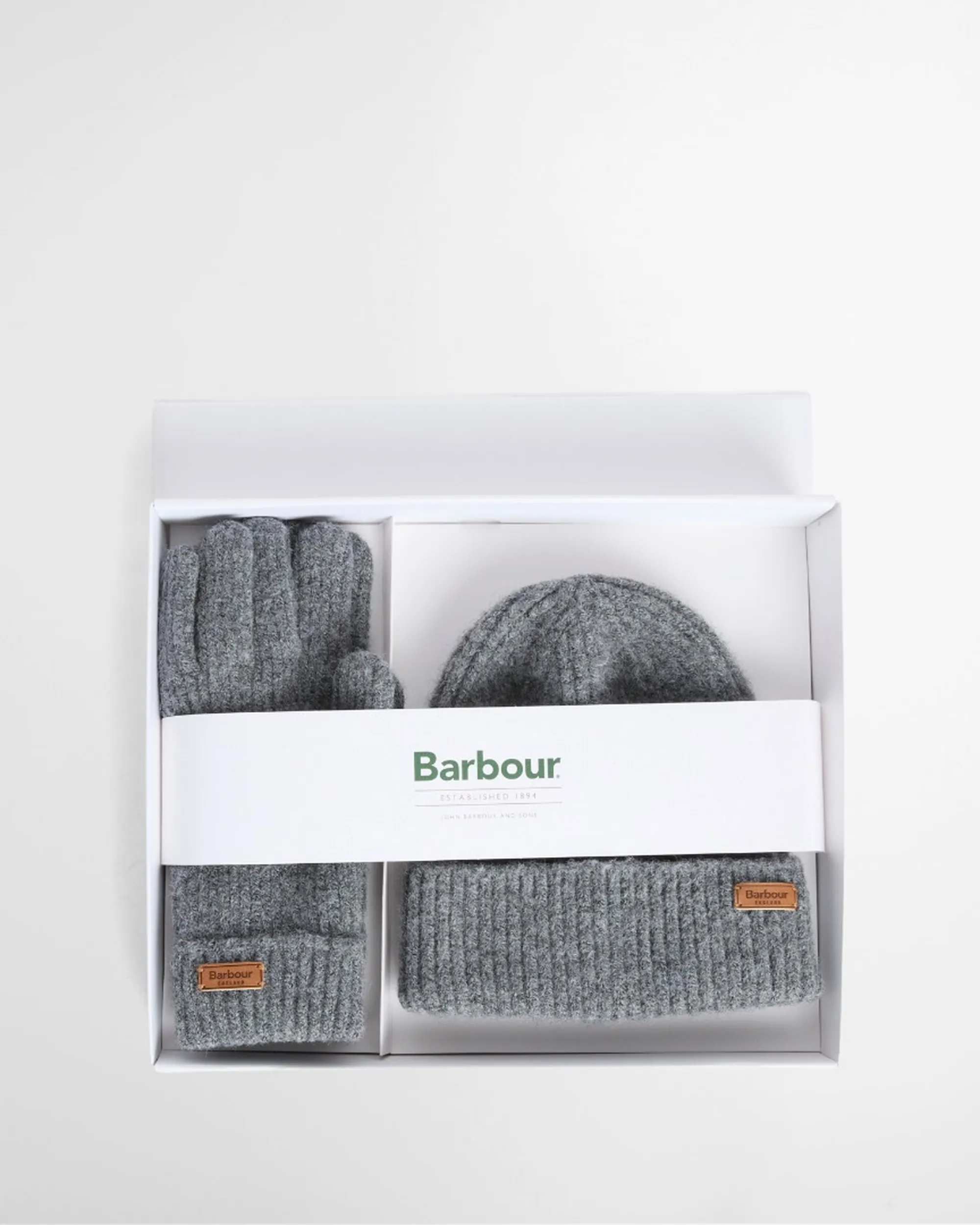 Barbour B'Pendle Hat And Gloves Set' Grey Lgs0108 186759