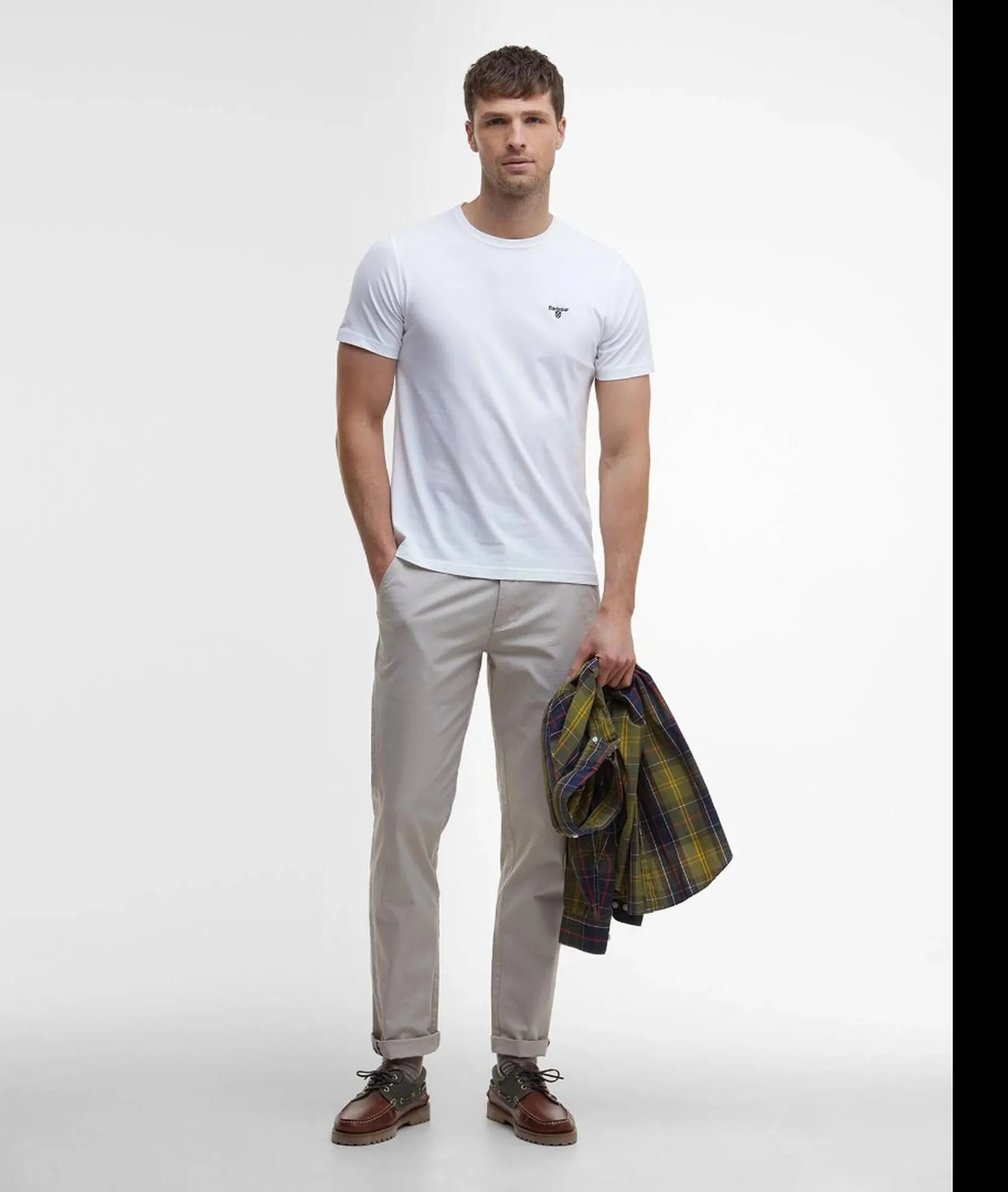 Barbour T-Shirt Essential Bianco Mts0331 176109