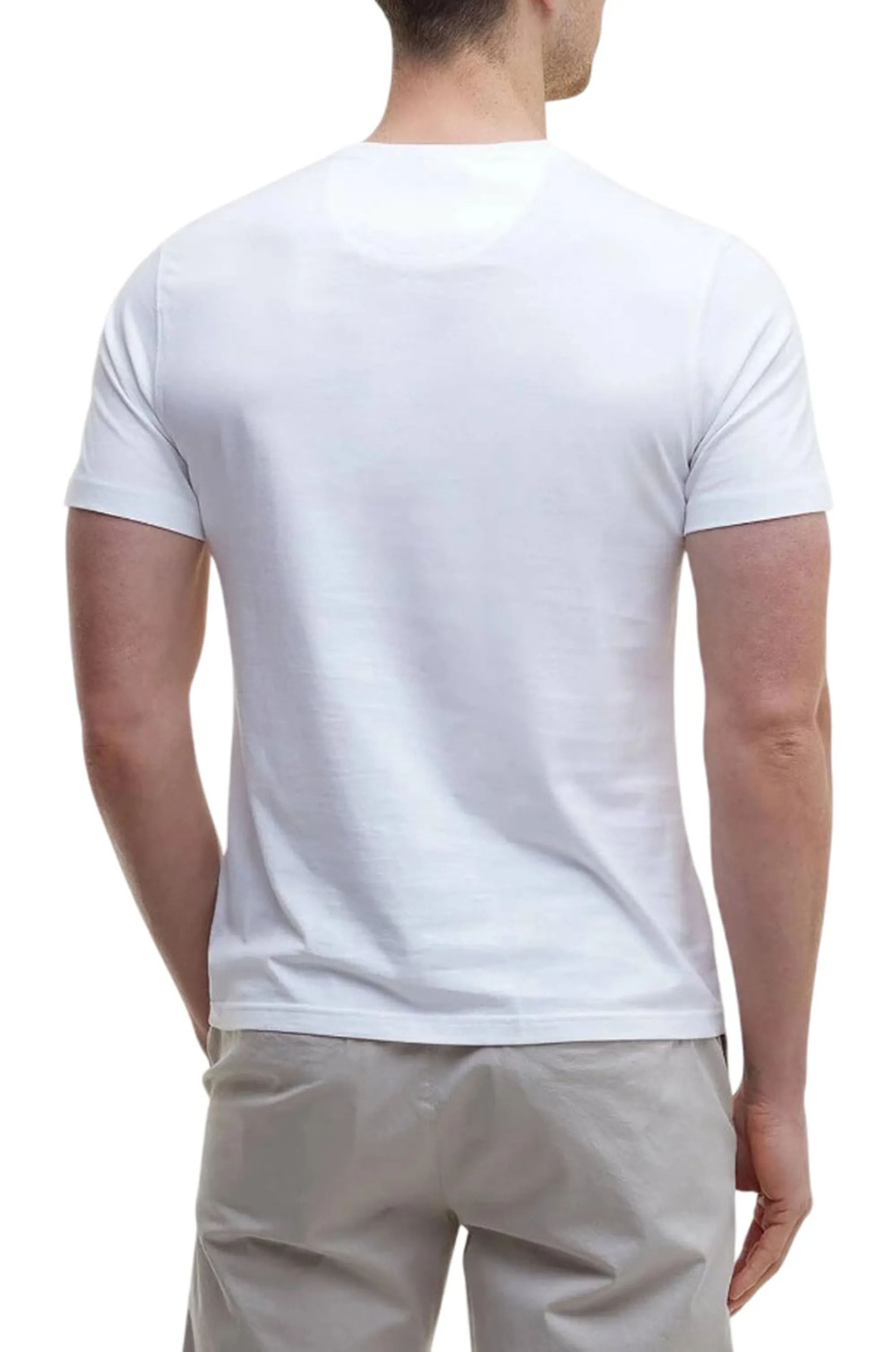 Barbour T-Shirt Essential Bianco Mts0331 177073