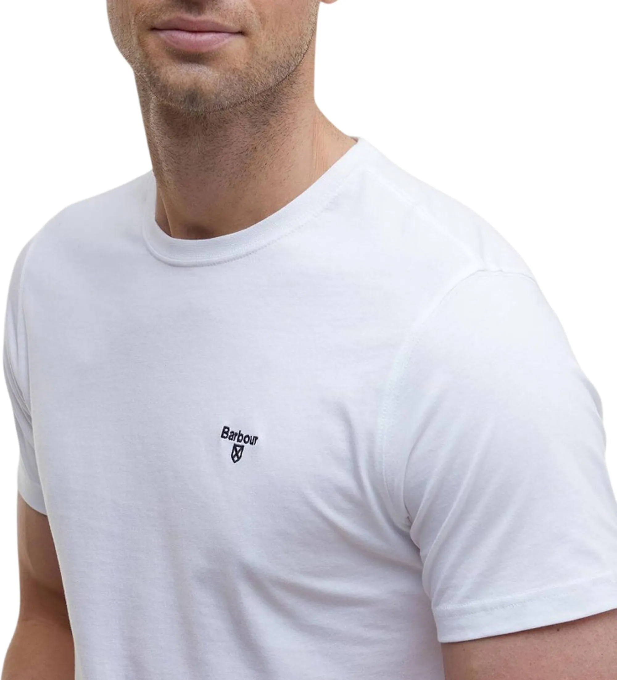 Barbour T-Shirt Essential Bianco Mts0331 177075