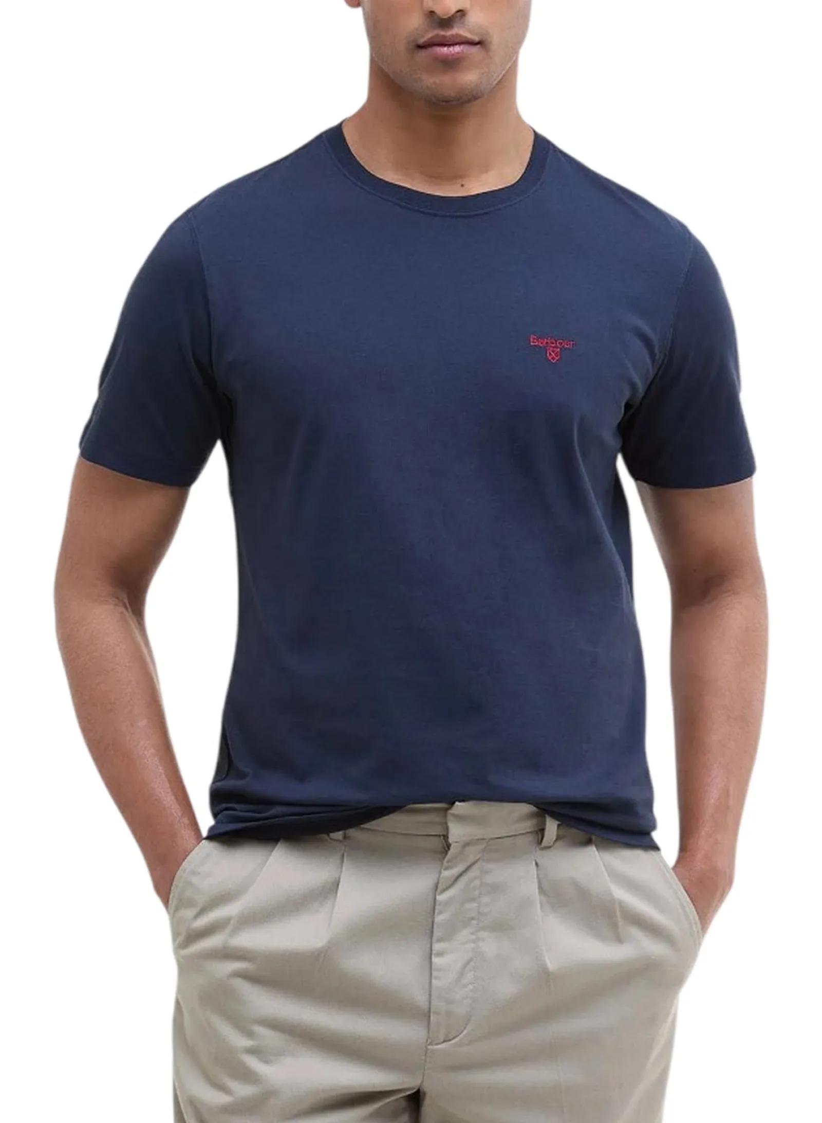 Barbour T-Shirt Essential Blu Mts0331 177054
