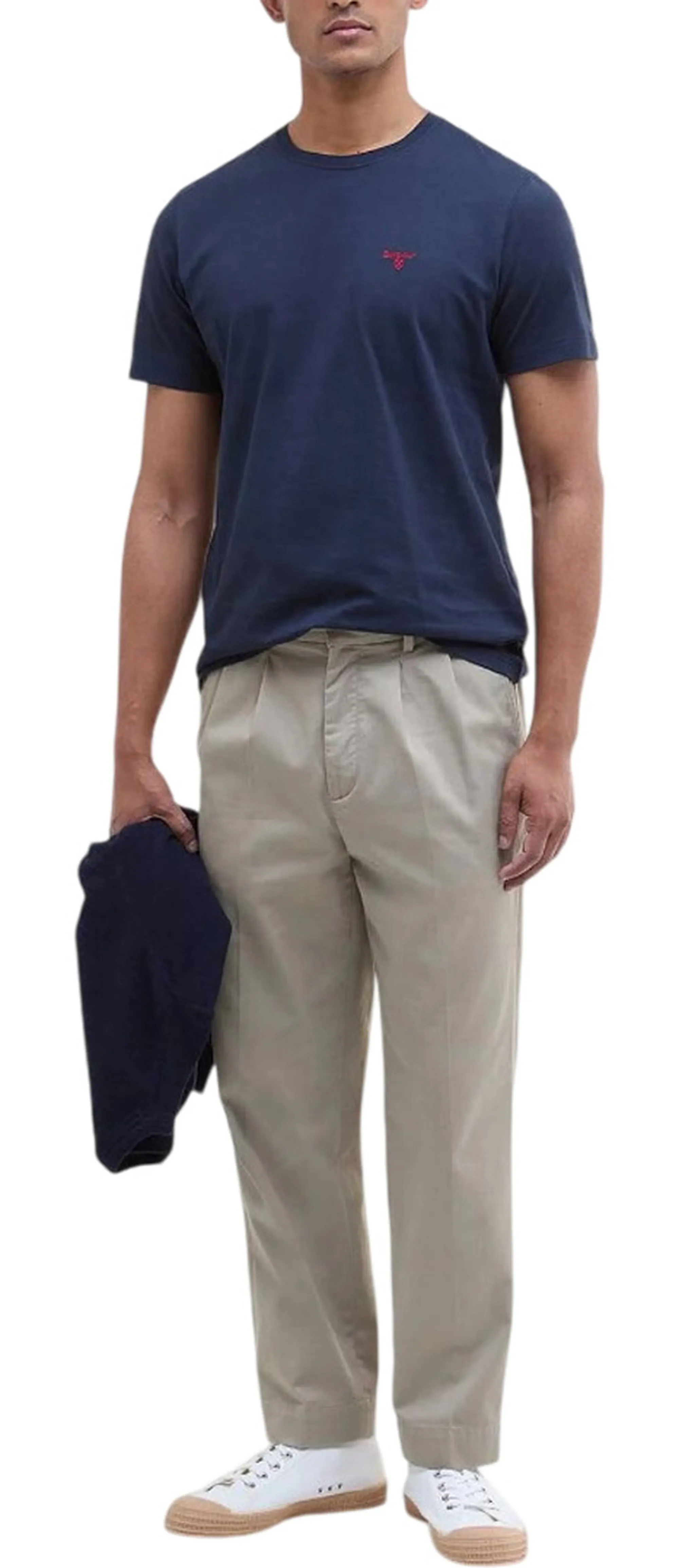 Barbour T-Shirt Essential Blu Mts0331 177061