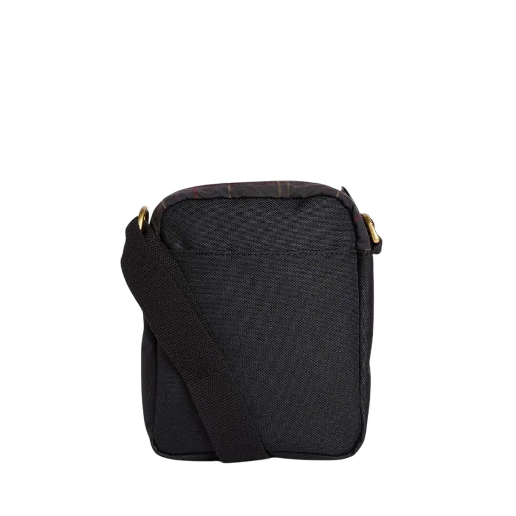 Barbour B'Field Shoulder Bag In Waxed Tartan' Dark Gray Uba0782 187822